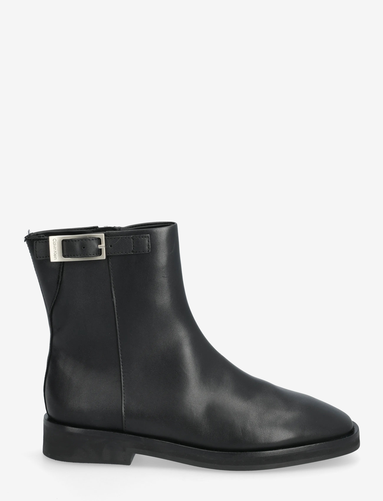 Calvin Klein - FORMAL ANKLE BOOT W/ BUCKLE - flade ankelstøvler - pvh black - 1