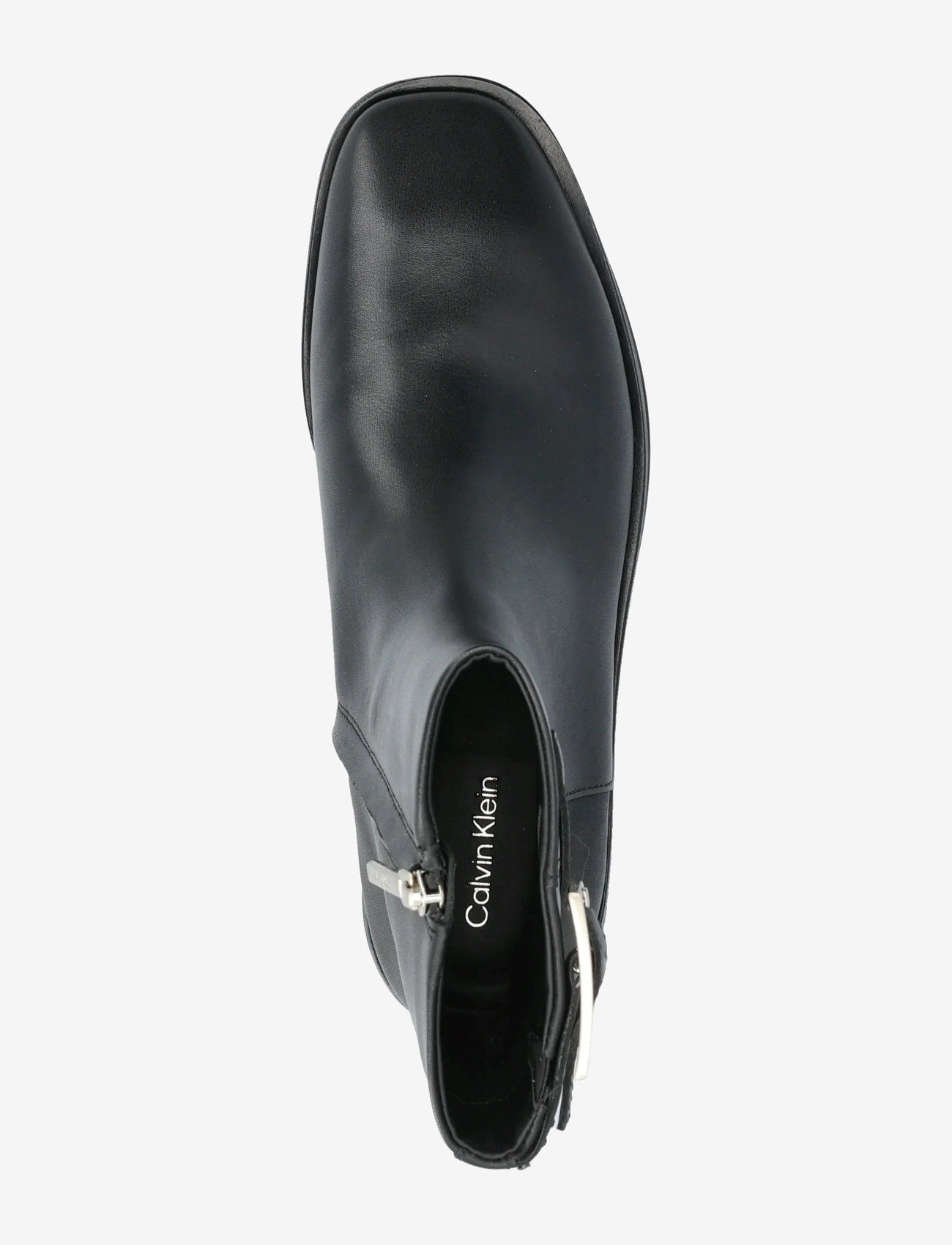Calvin Klein - FORMAL ANKLE BOOT W/ BUCKLE - flade ankelstøvler - pvh black - 3