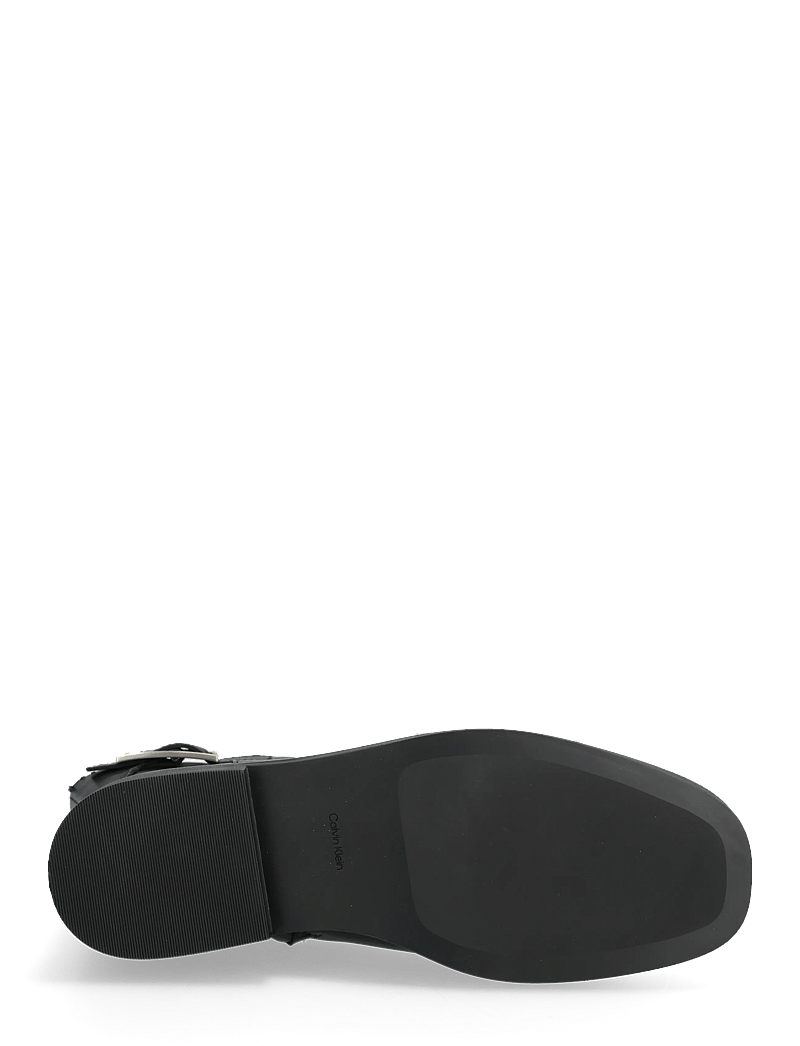 Calvin Klein - FORMAL ANKLE BOOT W/ BUCKLE - flade ankelstøvler - pvh black - 4