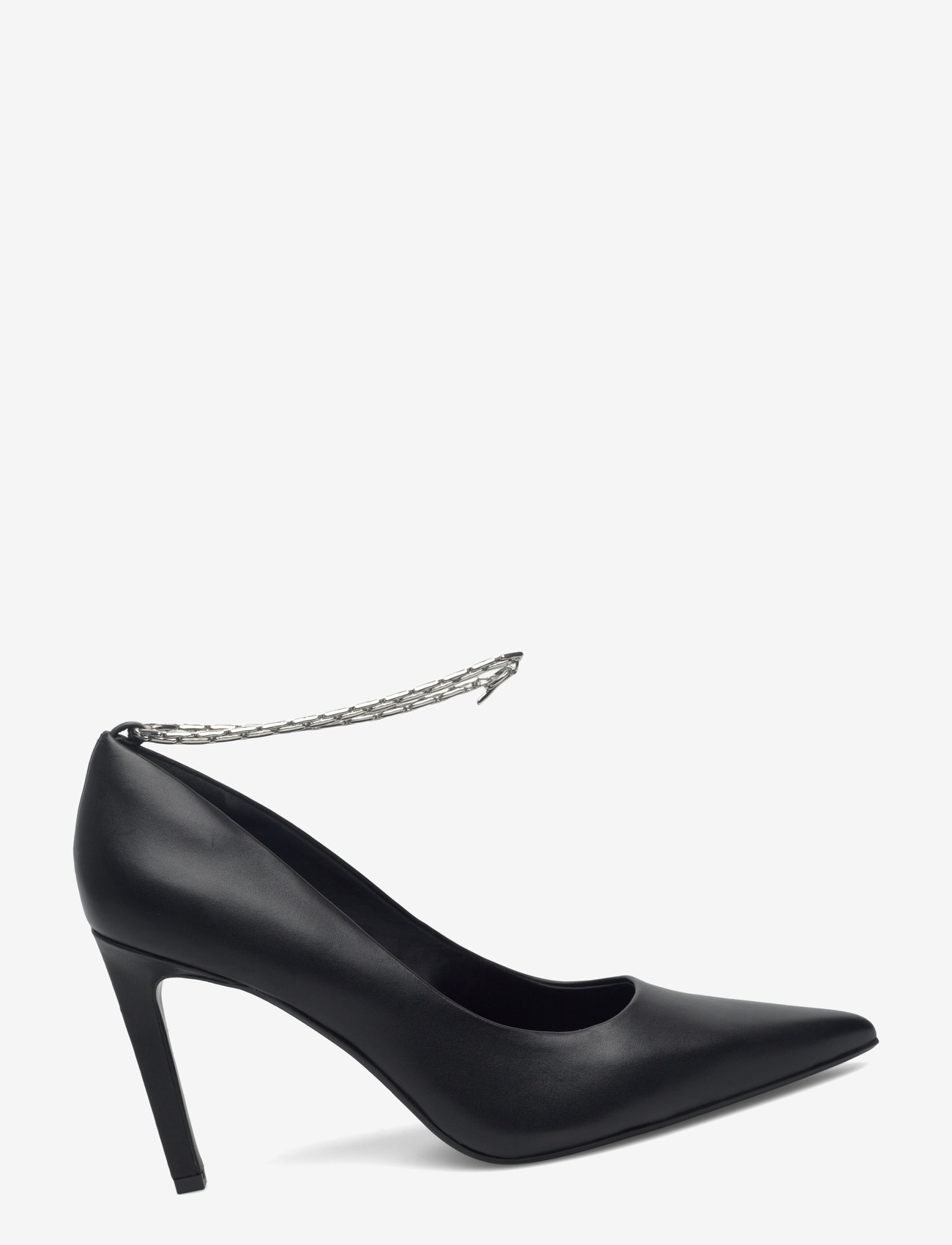 Calvin Klein - ESS STILETTO HDW CHAIN LTH 90 - pumps - black - 1