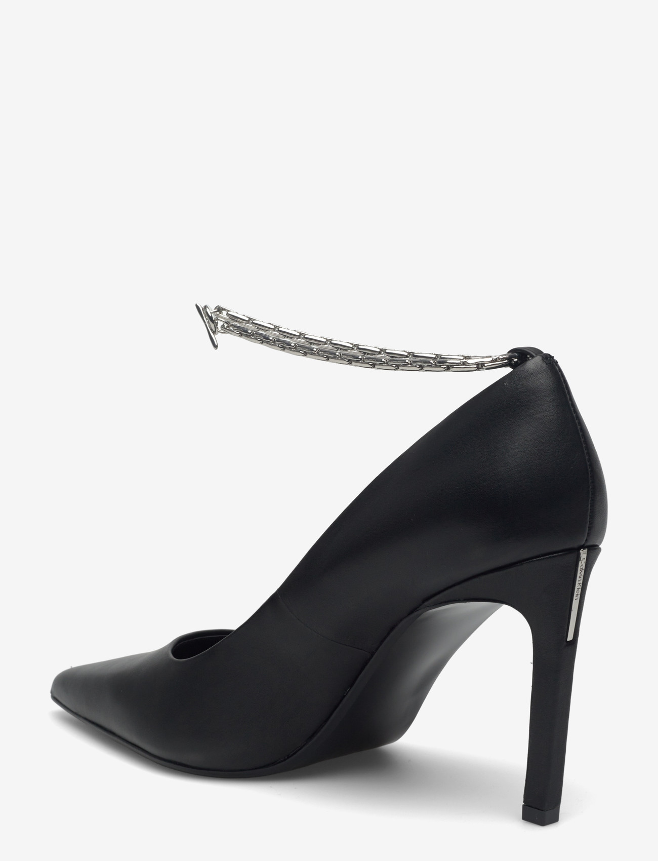 Calvin Klein - ESS STILETTO HDW CHAIN LTH 90 - pumps - black - 2
