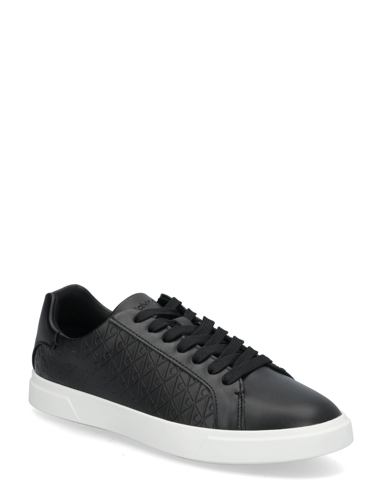 Calvin Klein LOW PRO CUPS LACEUP LTH AOP - Calvin Klein - CK BLACK / black