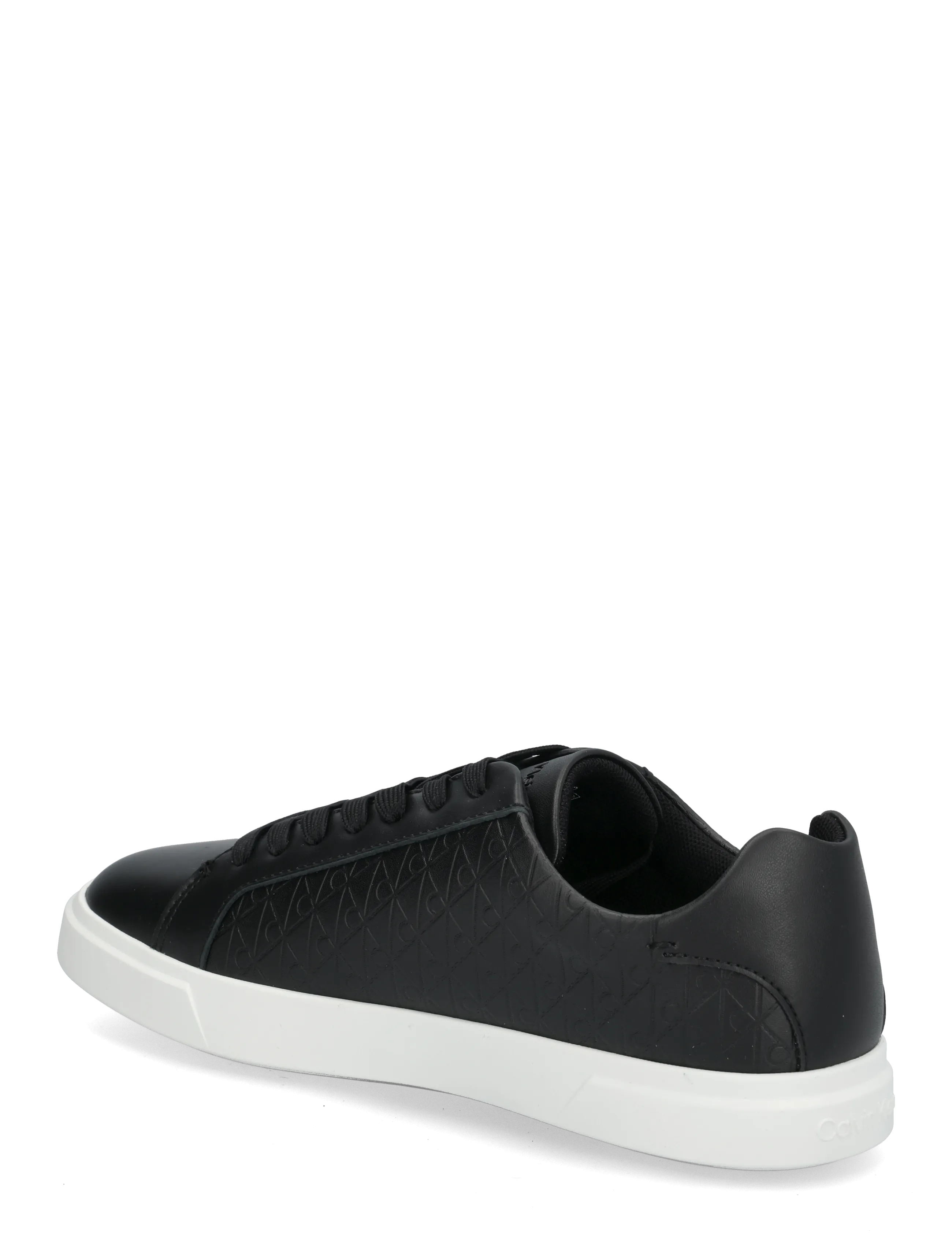 Calvin Klein - LOW PRO CUPS LACEUP LTH AOP - low tops - ck black - 1