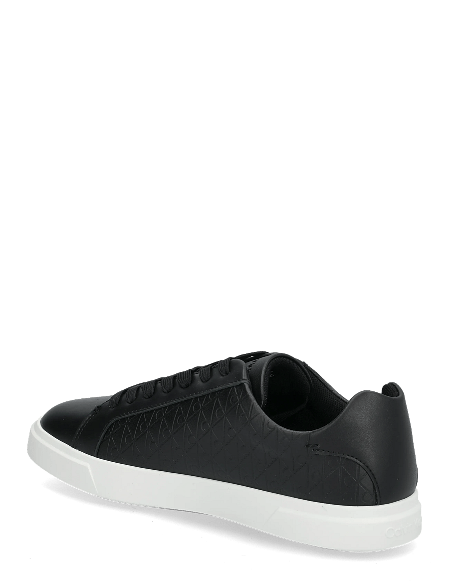 Calvin Klein - LOW PRO CUPS LACEUP LTH AOP - low tops - ck black - 1