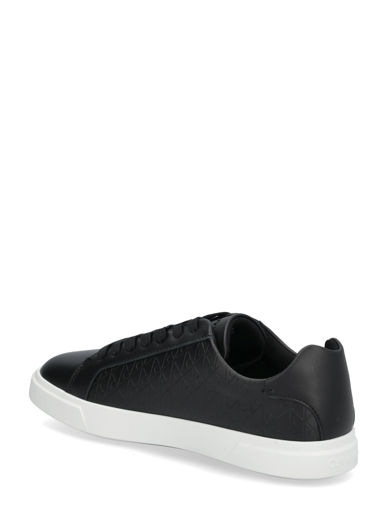 Calvin Klein - LOW PRO CUPS LACEUP LTH AOP - low tops - ck black - 1