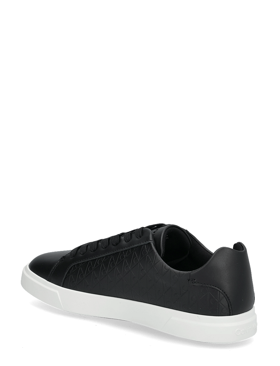 Calvin Klein - LOW PRO CUPS LACEUP LTH AOP - low tops - ck black - 1