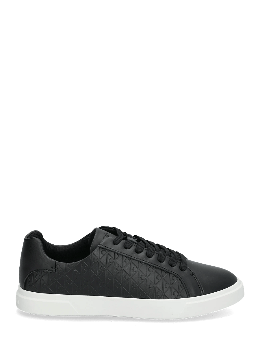 Calvin Klein - LOW PRO CUPS LACEUP LTH AOP - low tops - ck black - 2