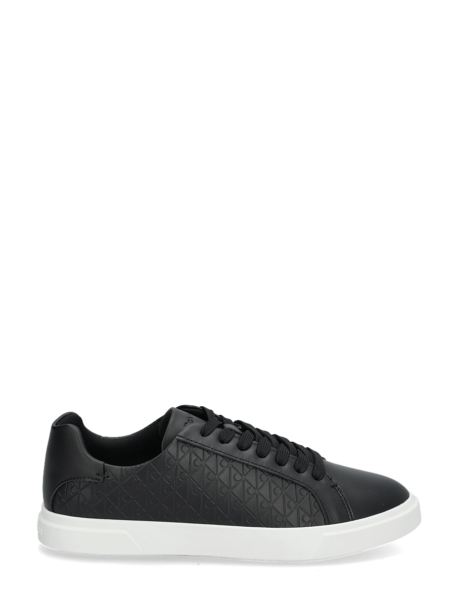 Calvin Klein - LOW PRO CUPS LACEUP LTH AOP - low tops - ck black - 2