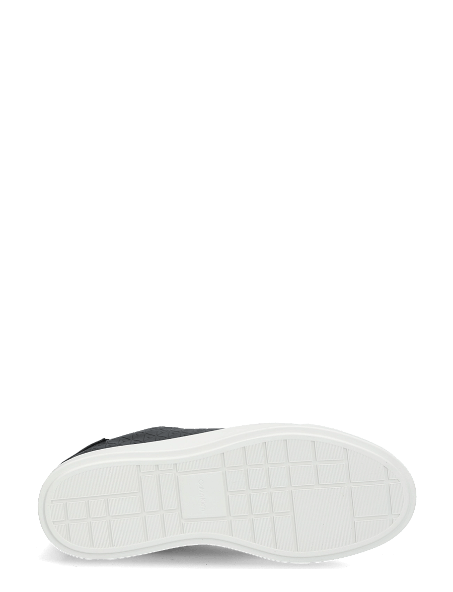 Calvin Klein - LOW PRO CUPS LACEUP LTH AOP - low tops - ck black - 4