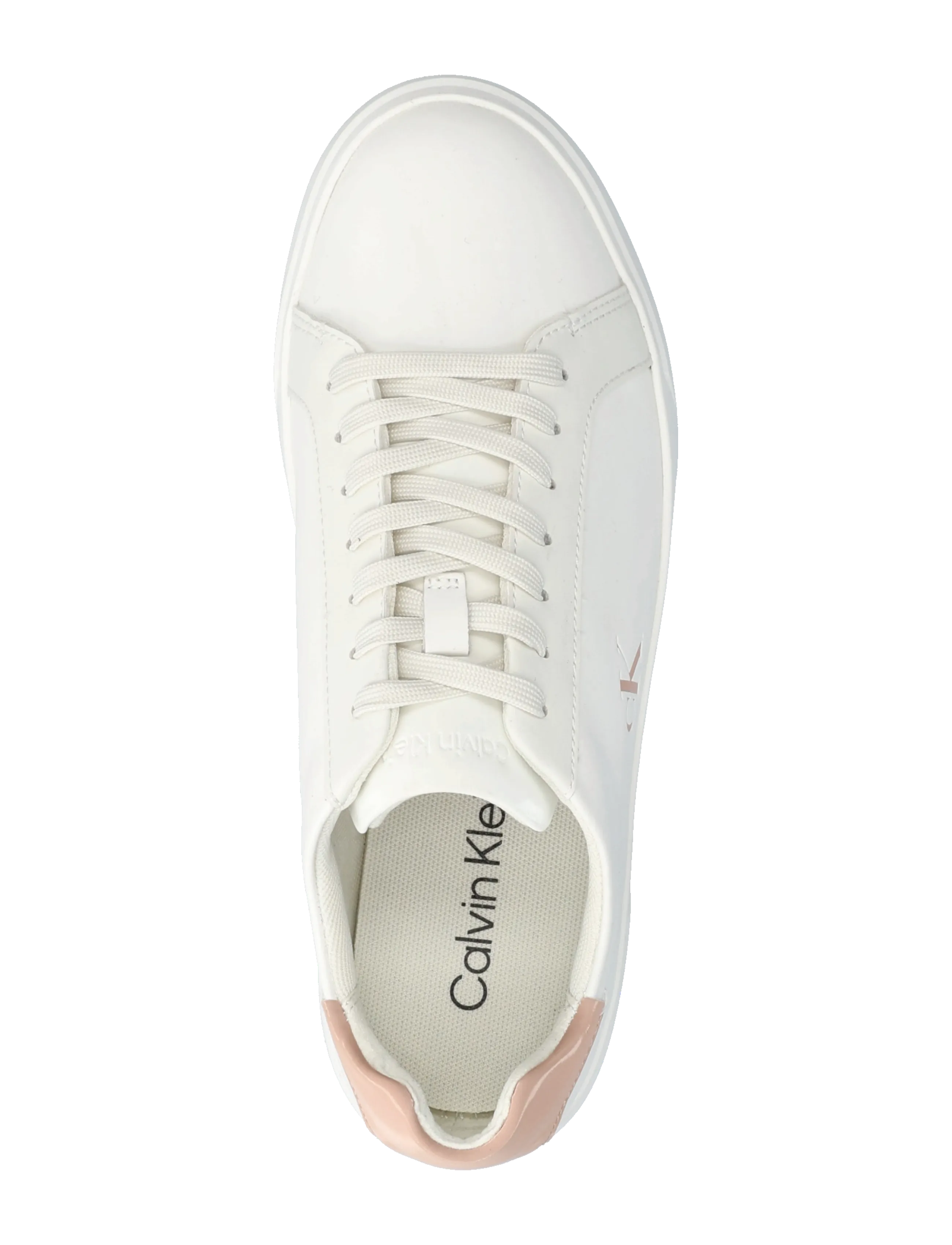 Calvin Klein - LOW PRO CUPS LTH MG - lave sneakers - lily white/tuscany - 3