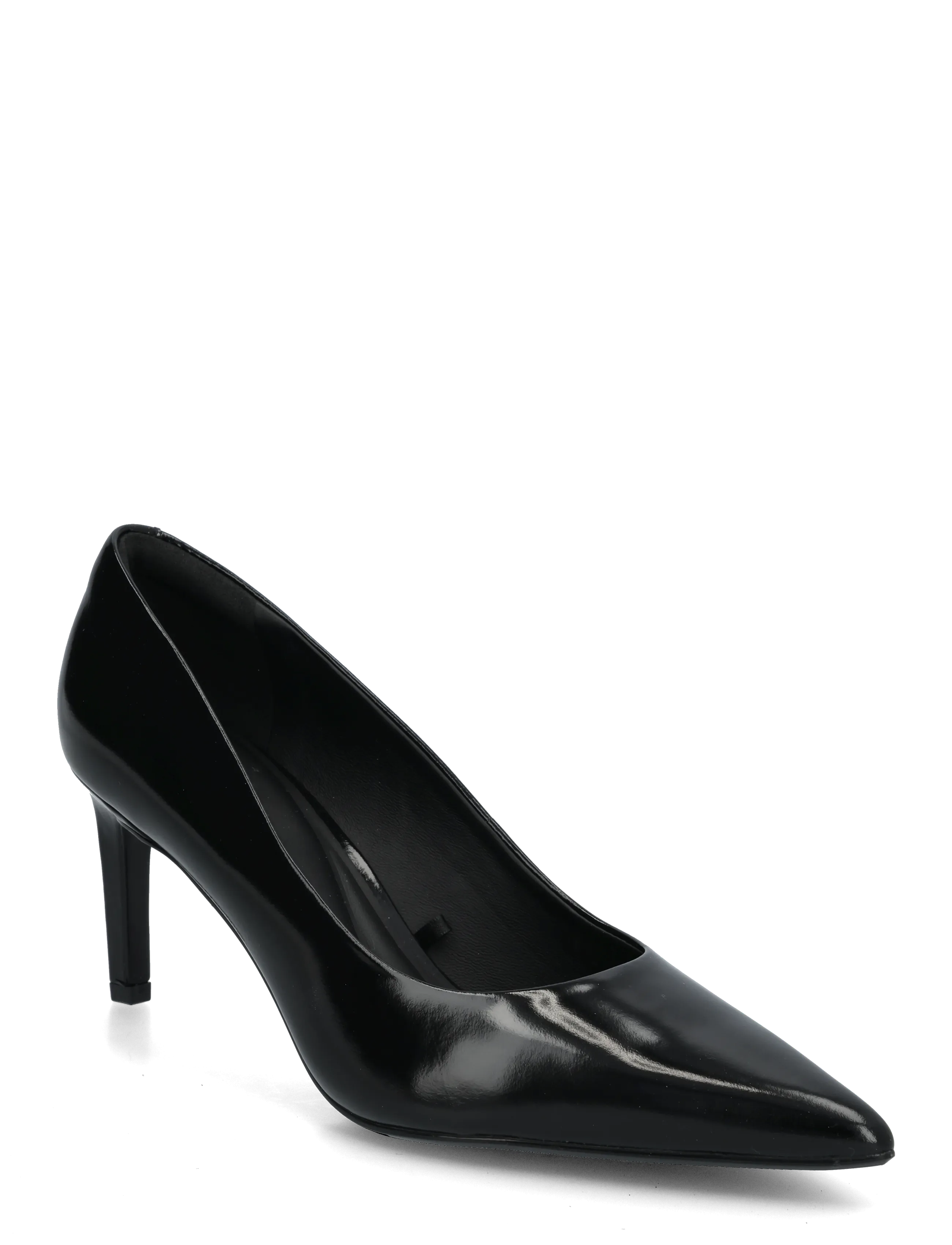 Calvin Klein ESS STILETTO 70 SHINY LTH - Absatzschuhe - BLACK / black