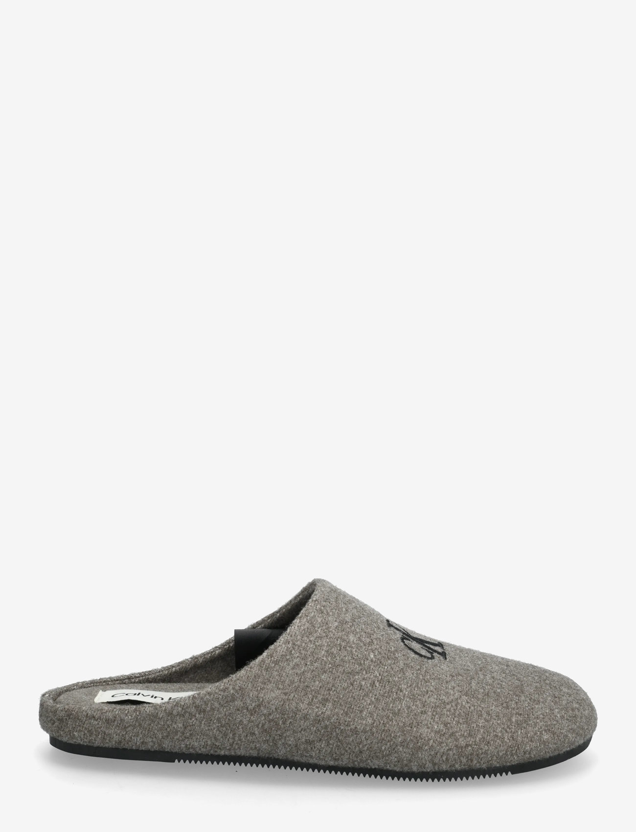 Calvin Klein - HOME SLIPPER MULE WOOL FELT - alltags-style - black/granite gray - 1