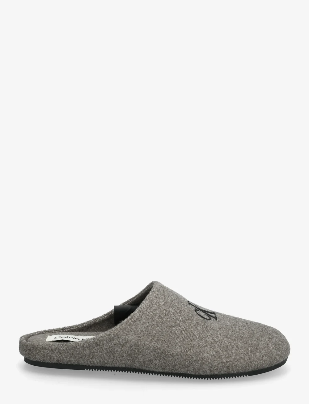 Calvin Klein - HOME SLIPPER MULE WOOL FELT - alltags-style - black/granite gray - 1