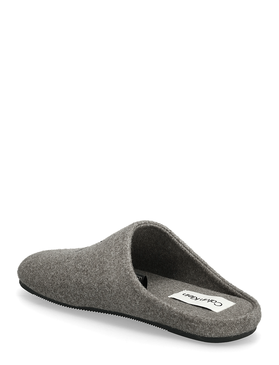 Calvin Klein - HOME SLIPPER MULE WOOL FELT - everyday style - black/granite gray - 2