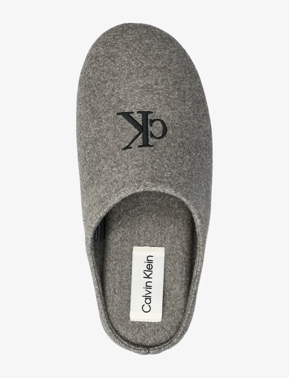 Calvin Klein - HOME SLIPPER MULE WOOL FELT - alltags-style - black/granite gray - 3