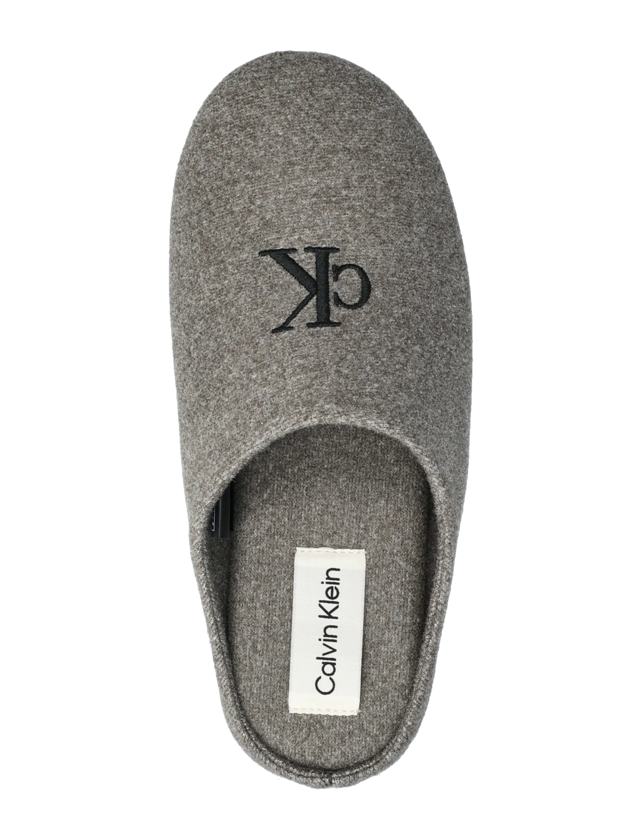 Calvin Klein - HOME SLIPPER MULE WOOL FELT - alltags-style - black/granite gray - 3