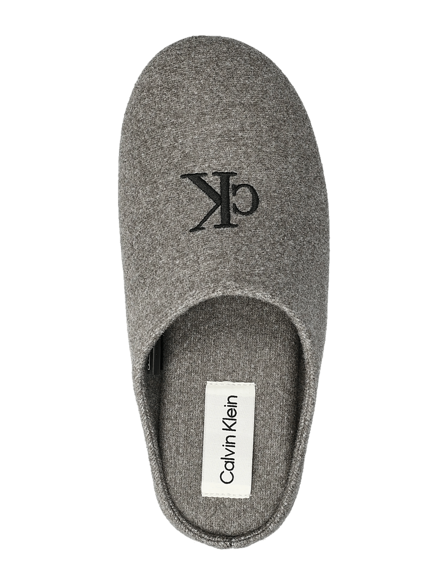 Calvin Klein - HOME SLIPPER MULE WOOL FELT - everyday style - black/granite gray - 3