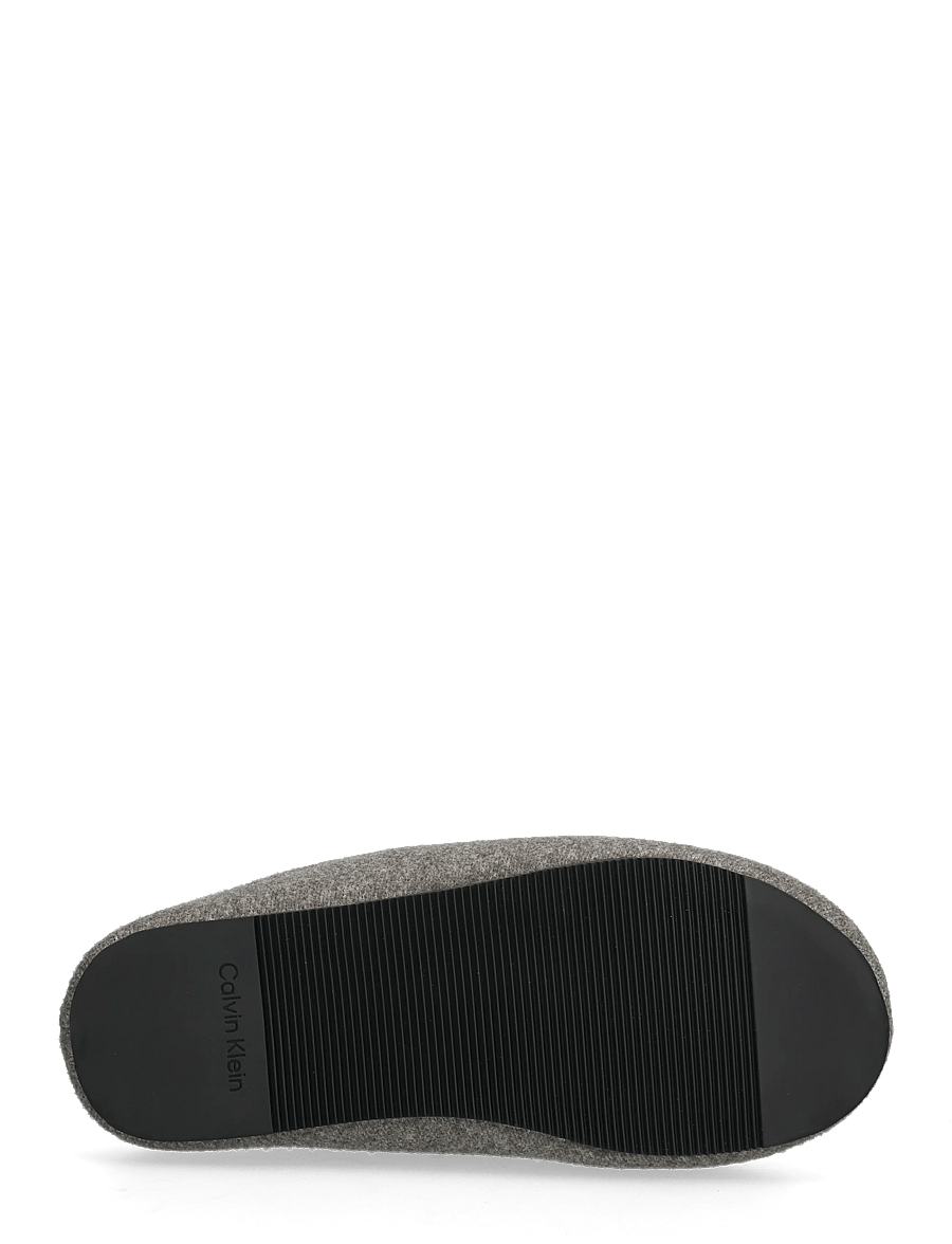 Calvin Klein - HOME SLIPPER MULE WOOL FELT - everyday style - black/granite gray - 4