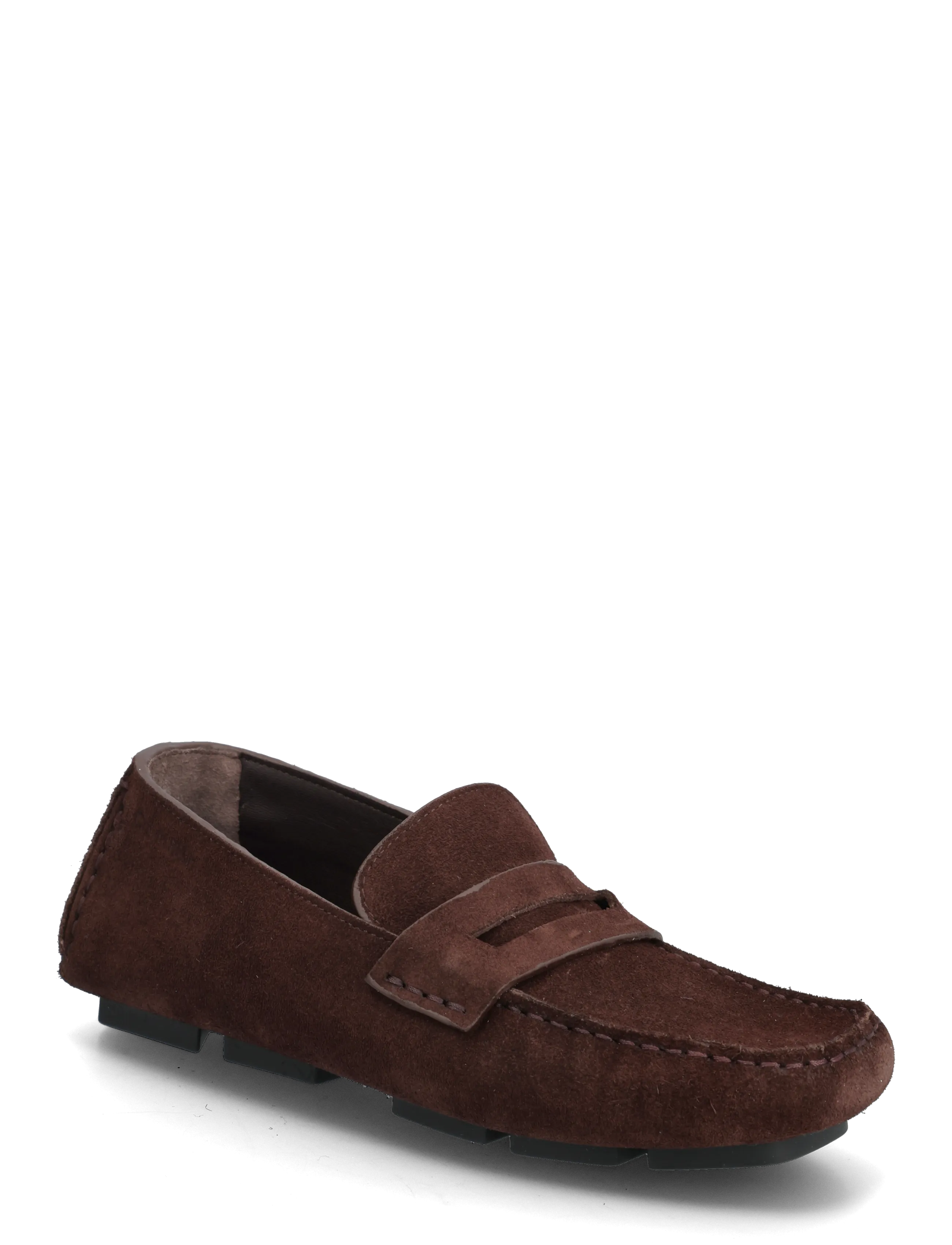 Calvin Klein SQUARE DRIVER SUEDE - Transitional Layering - BORDEAUX / brown