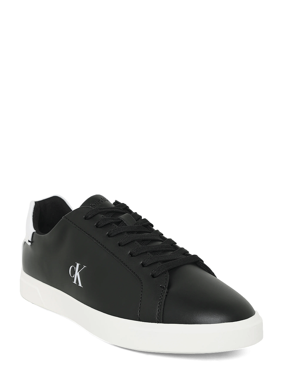 Calvin Klein - LOW PRO CUP LACEUP LTH MOIRE - konfirmationstøj - black bright white - 0
