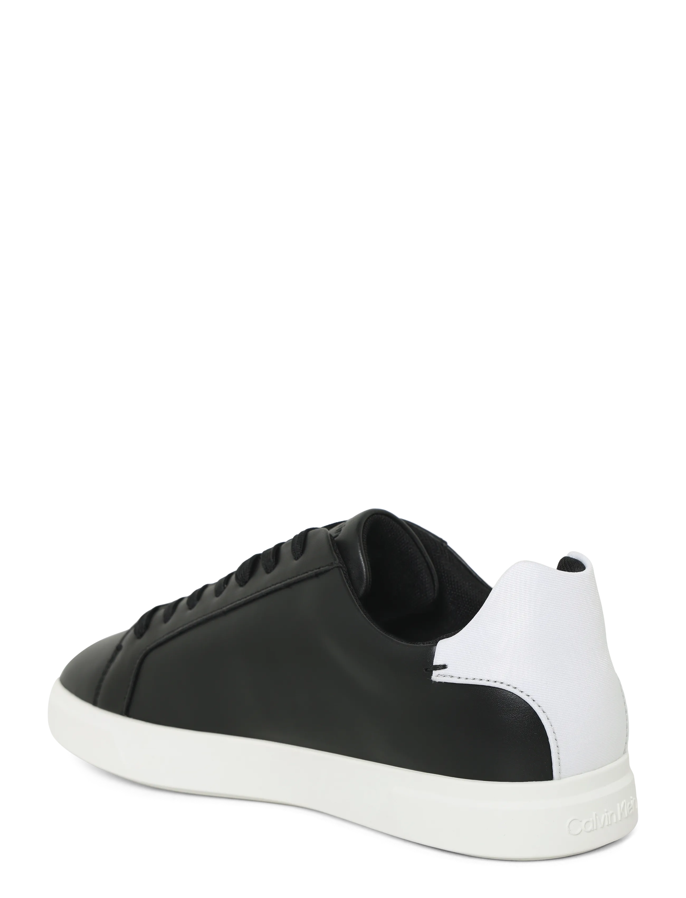 Calvin Klein - LOW PRO CUP LACEUP LTH MOIRE - konfirmationstøj - black bright white - 1