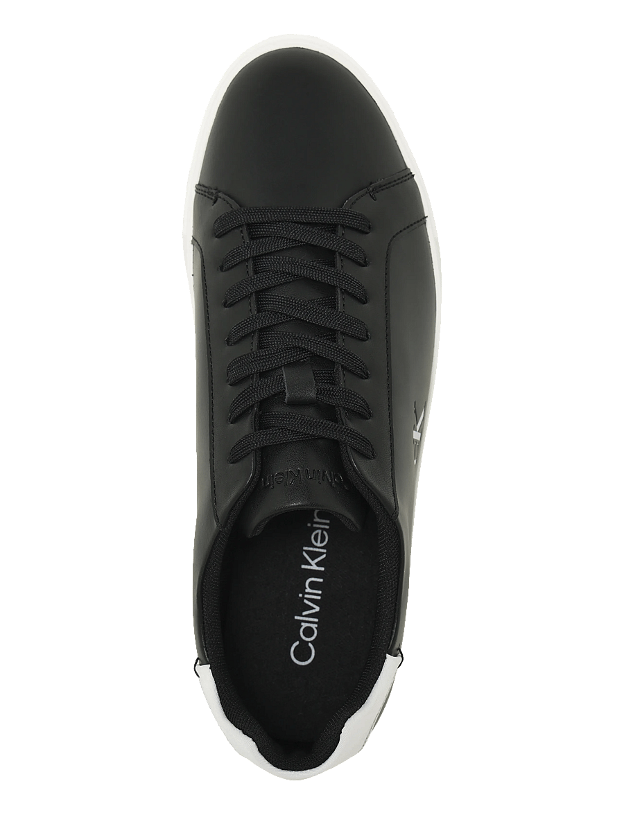 Calvin Klein - LOW PRO CUP LACEUP LTH MOIRE - konfirmationstøj - black bright white - 3