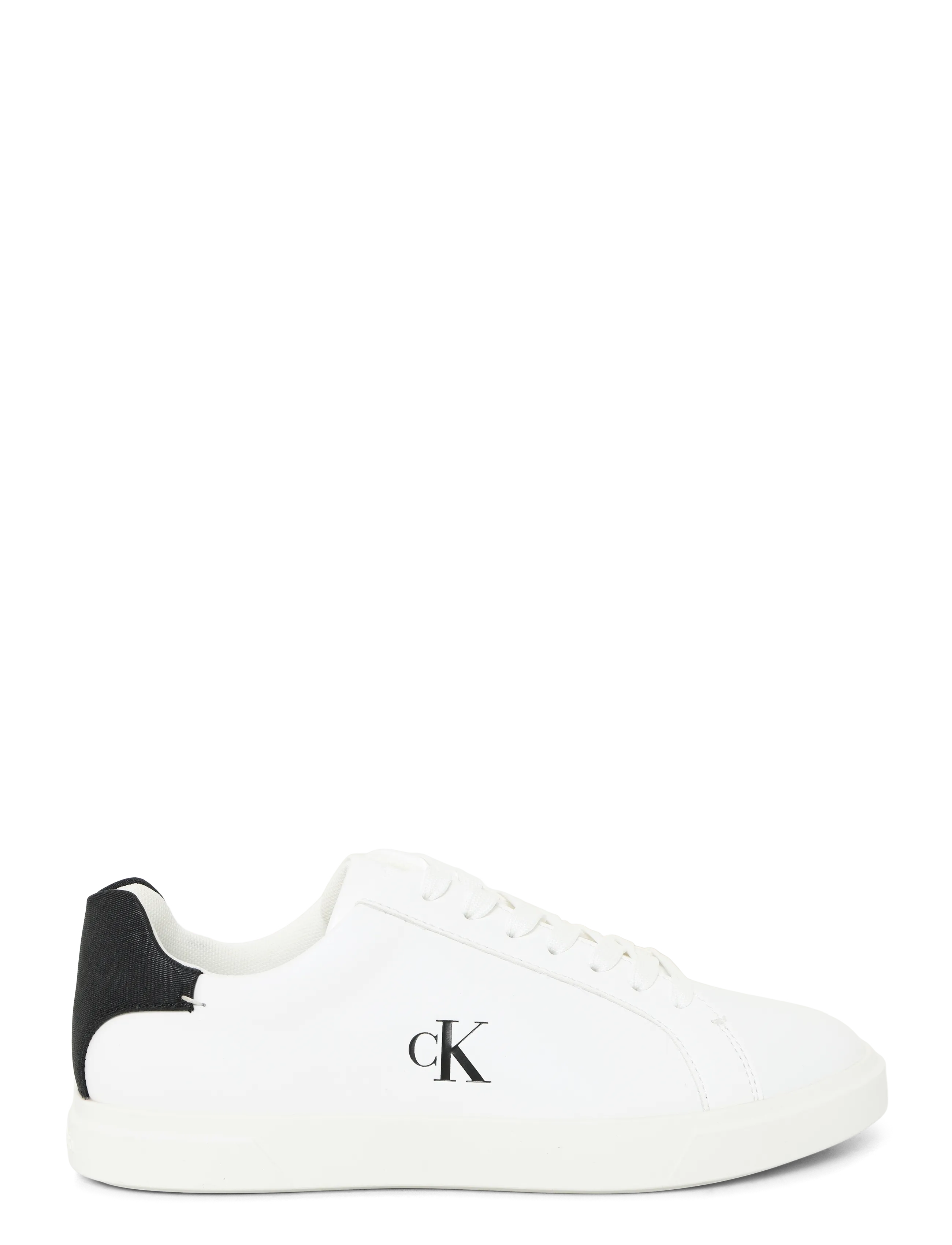 Calvin Klein - LOW PRO CUP LACEUP LTH MOIRE - konfirmationstøj - bright white black - 2