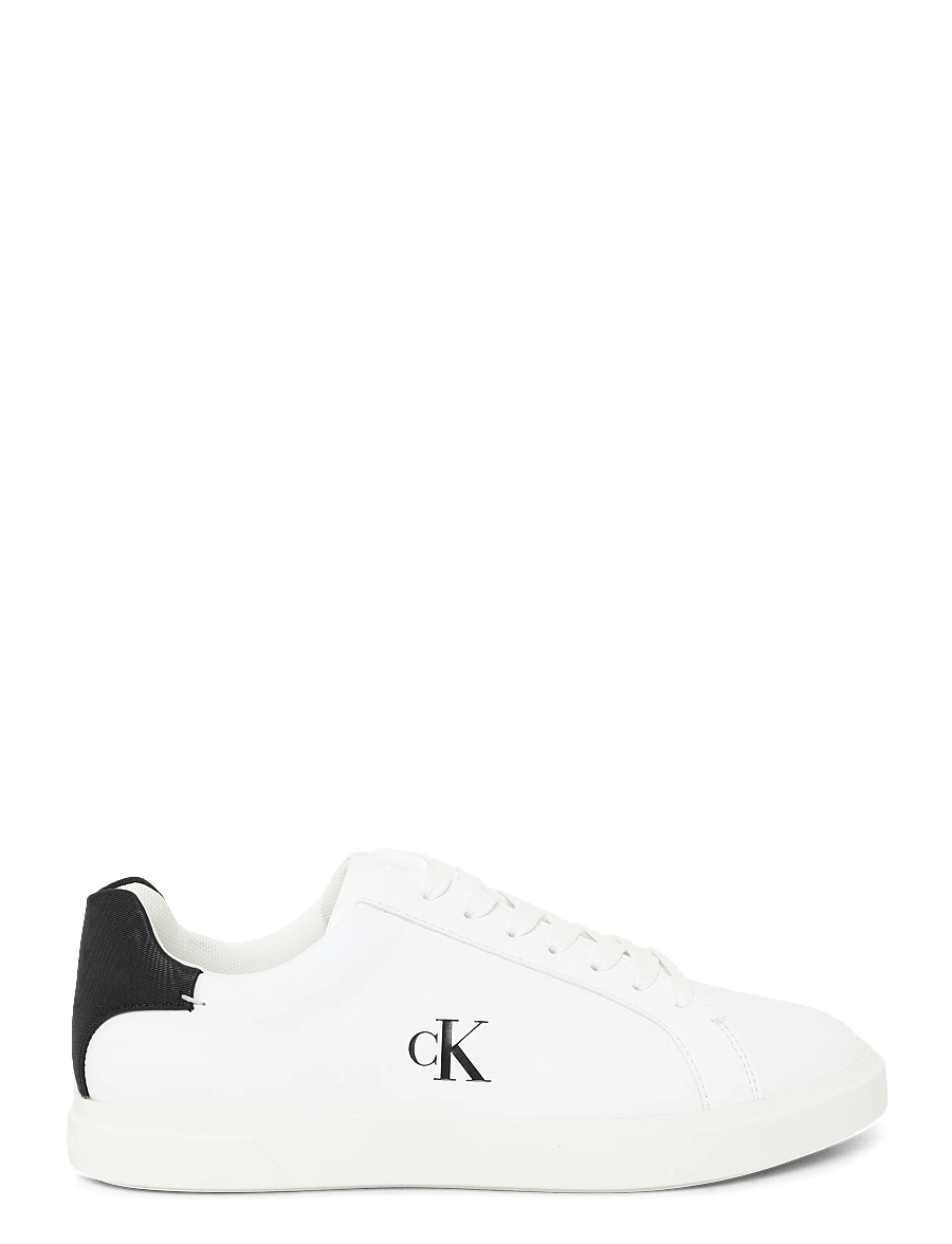 Calvin Klein - LOW PRO CUP LACEUP LTH MOIRE - konfirmationstøj - bright white black - 2