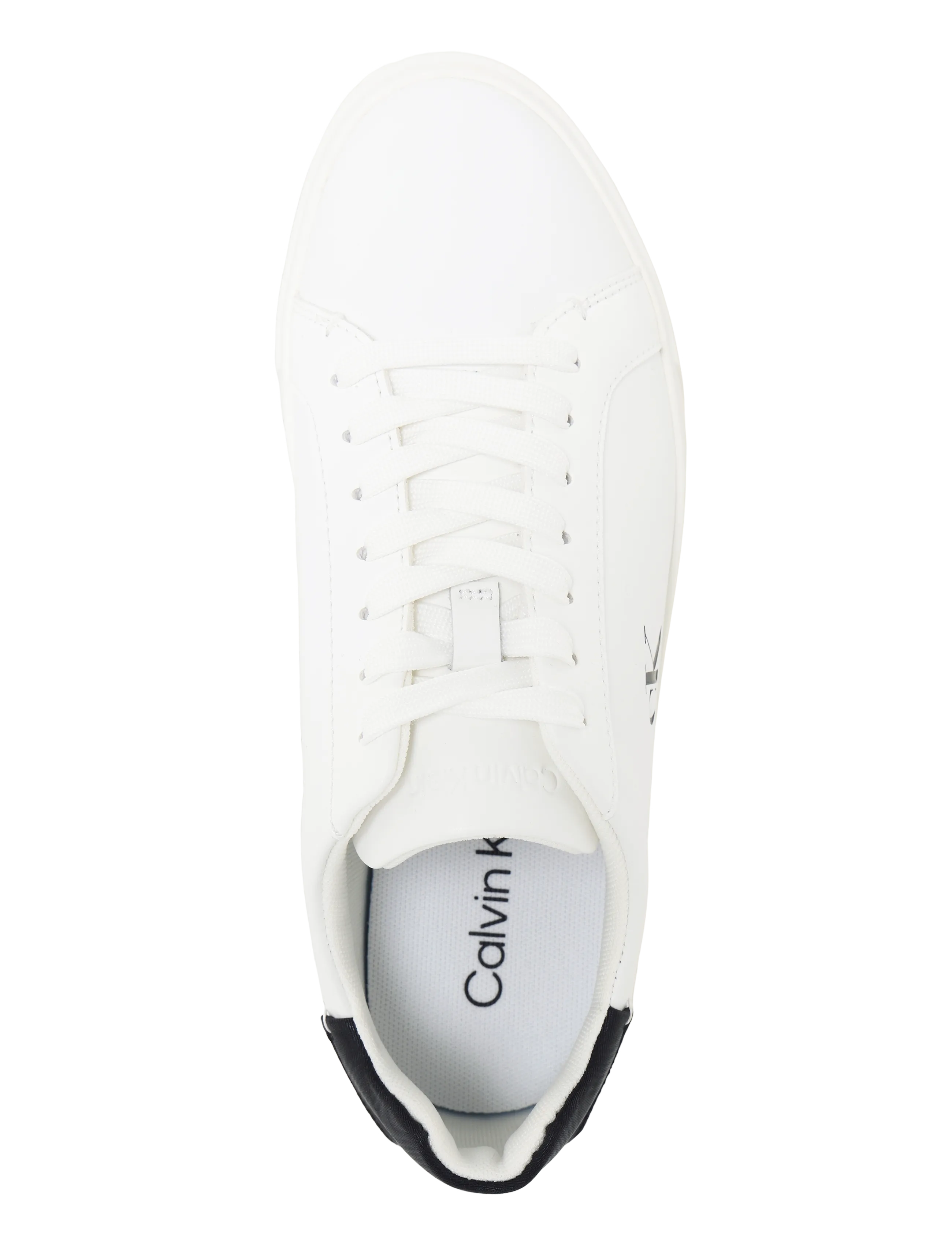 Calvin Klein - LOW PRO CUP LACEUP LTH MOIRE - konfirmationstøj - bright white black - 3