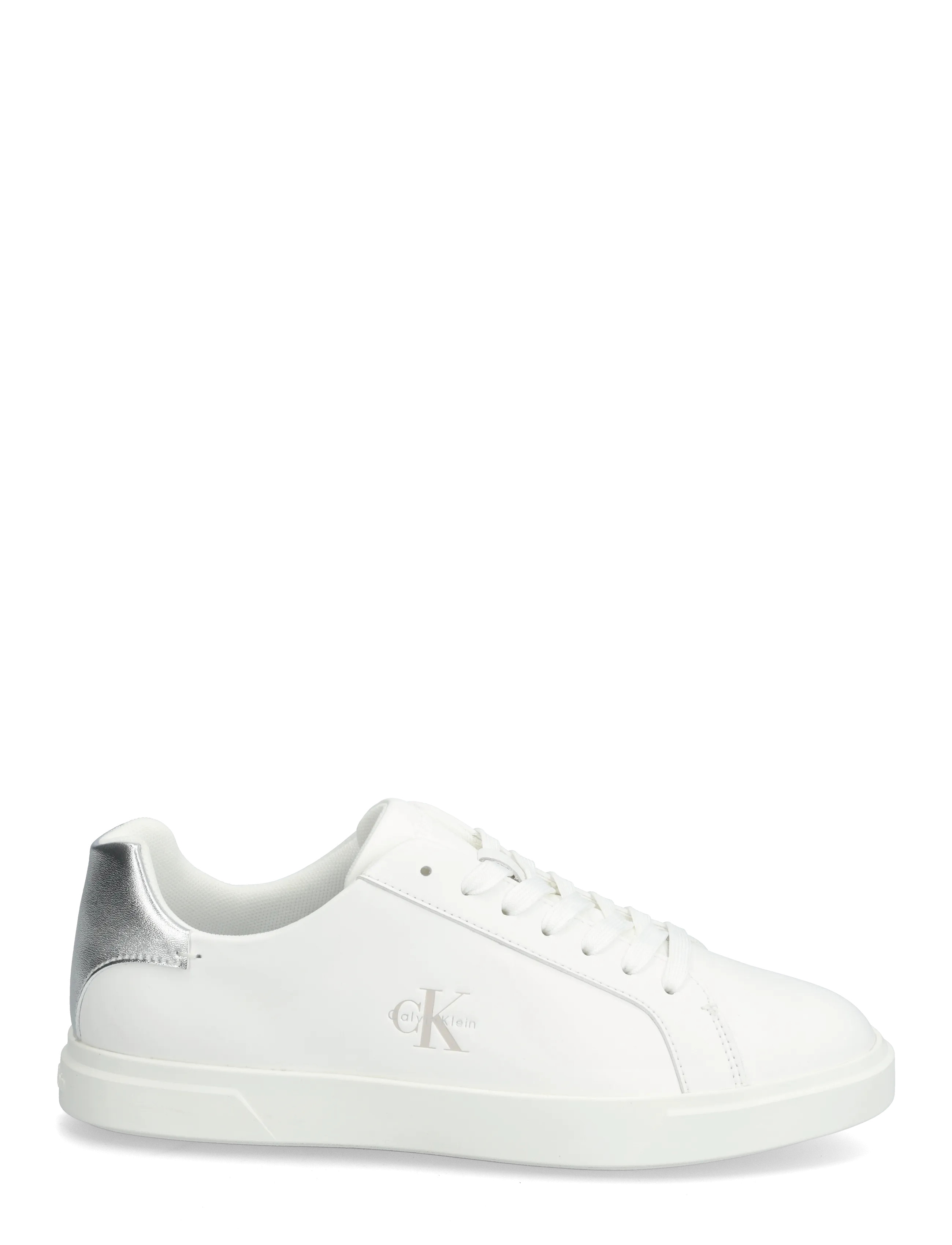 Calvin Klein - LOW PRO CUPS LACEUP LTH MET - konfirmationstøj - bright white silver - 1