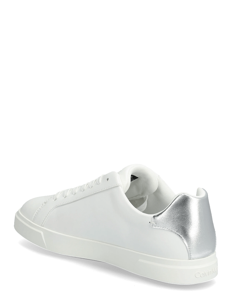 Calvin Klein - LOW PRO CUPS LACEUP LTH MET - konfirmationstøj - bright white silver - 2