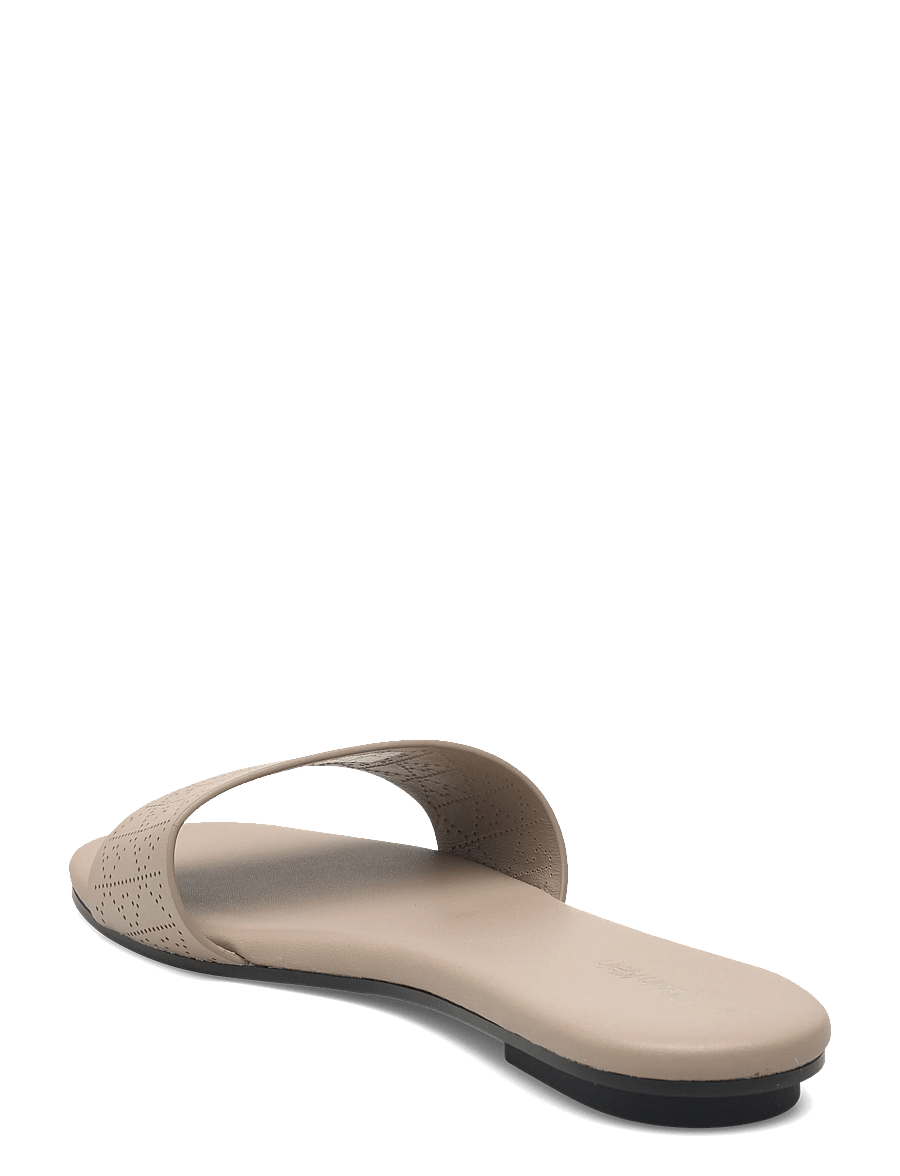 Calvin Klein - ORG FLAT SNDL ONE BAR LTH AOP - flache sandalen - nomad - 2