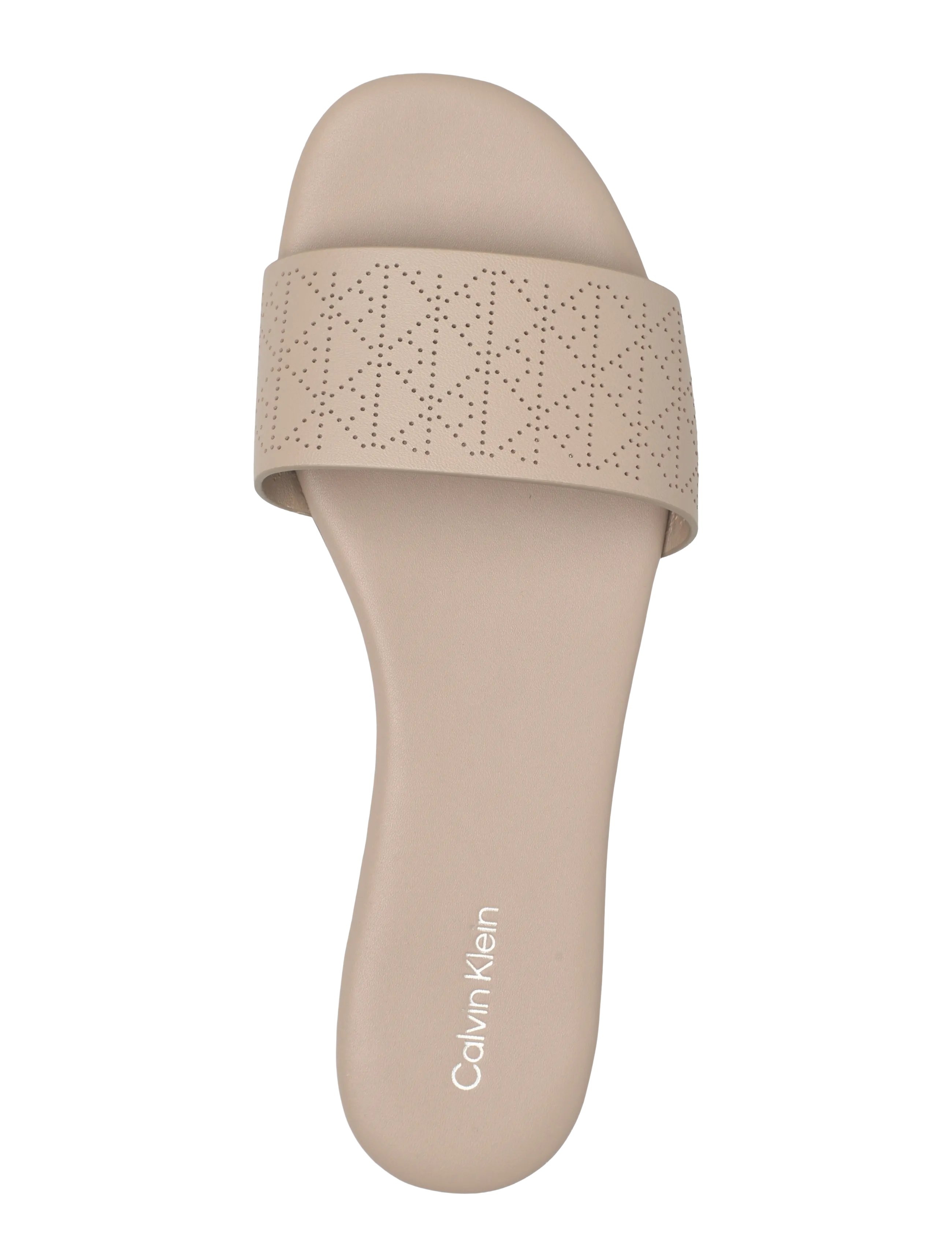 Calvin Klein - ORG FLAT SNDL ONE BAR LTH AOP - flache sandalen - nomad - 3