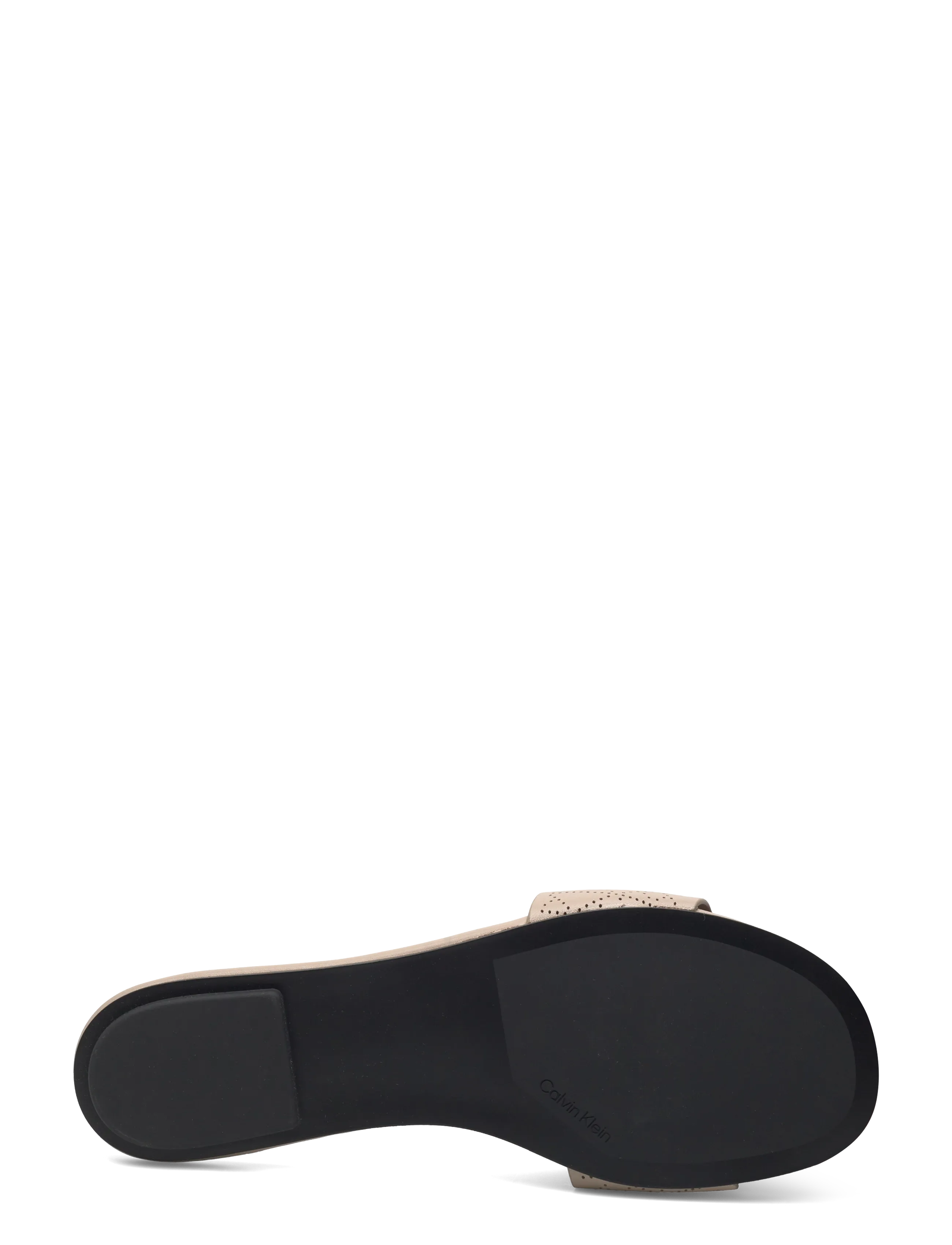 Calvin Klein - ORG FLAT SNDL ONE BAR LTH AOP - flache sandalen - nomad - 4