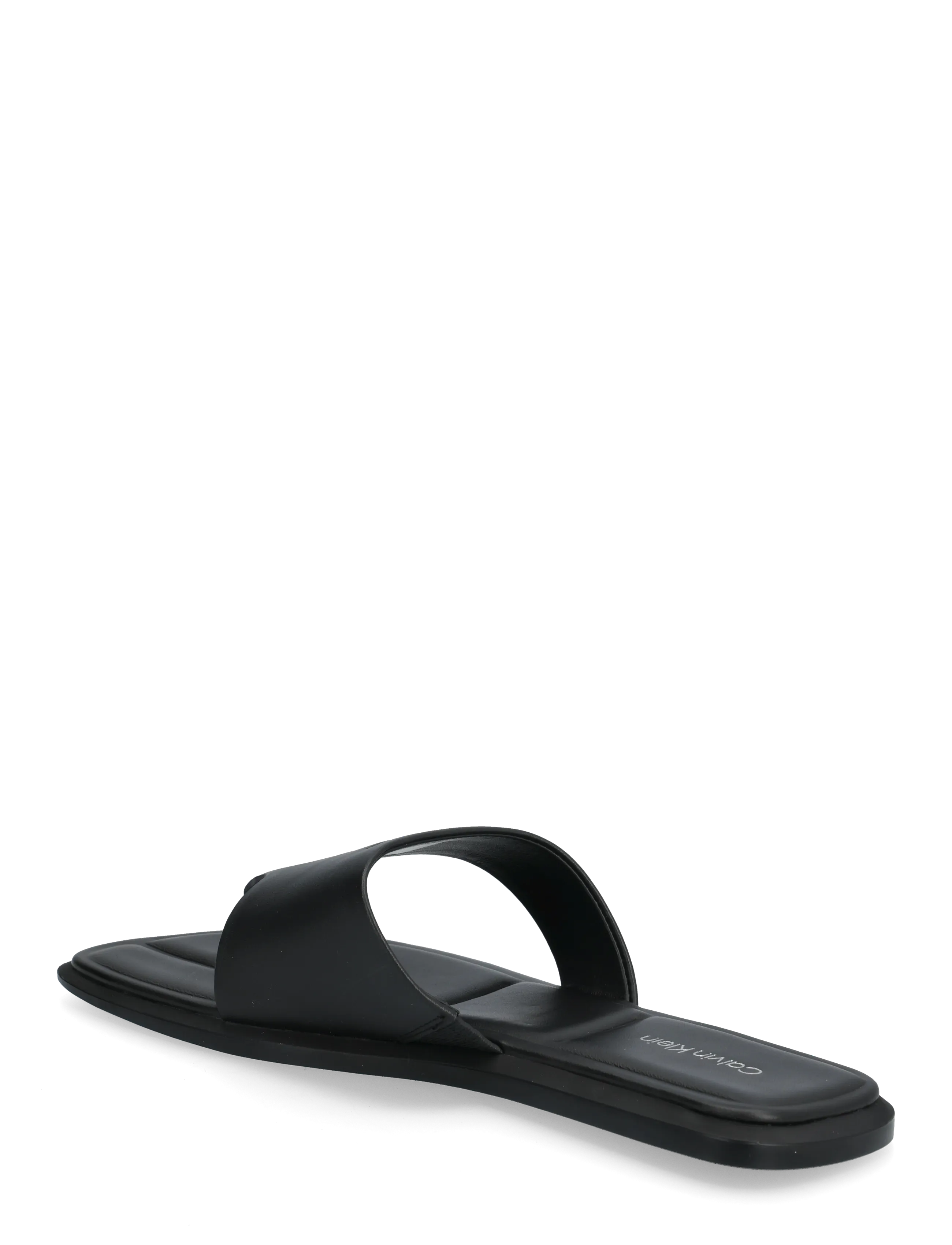 Calvin Klein - FLAT SANDAL THONG LTH - flache sandalen - triple black - 2