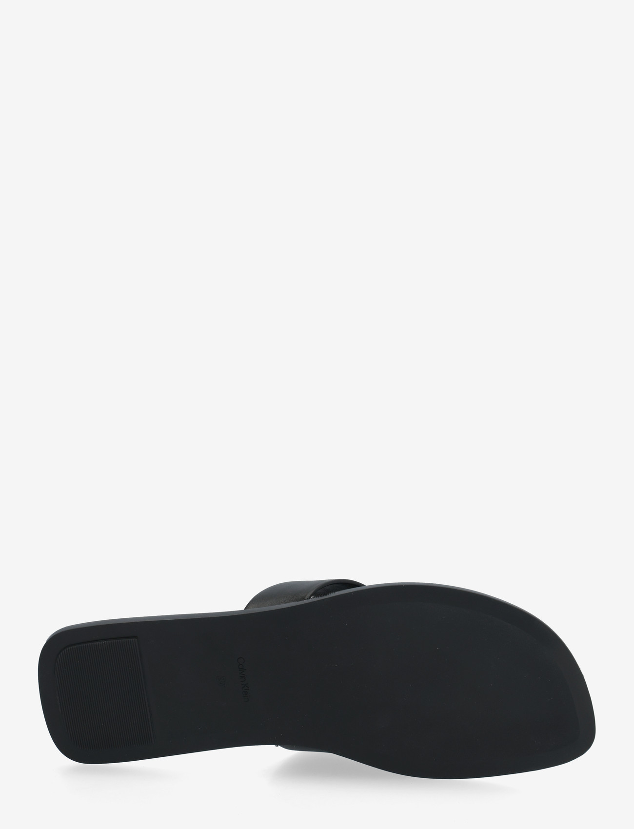 Calvin Klein - FLAT SANDAL THONG LTH - flade sandaler - triple black - 4