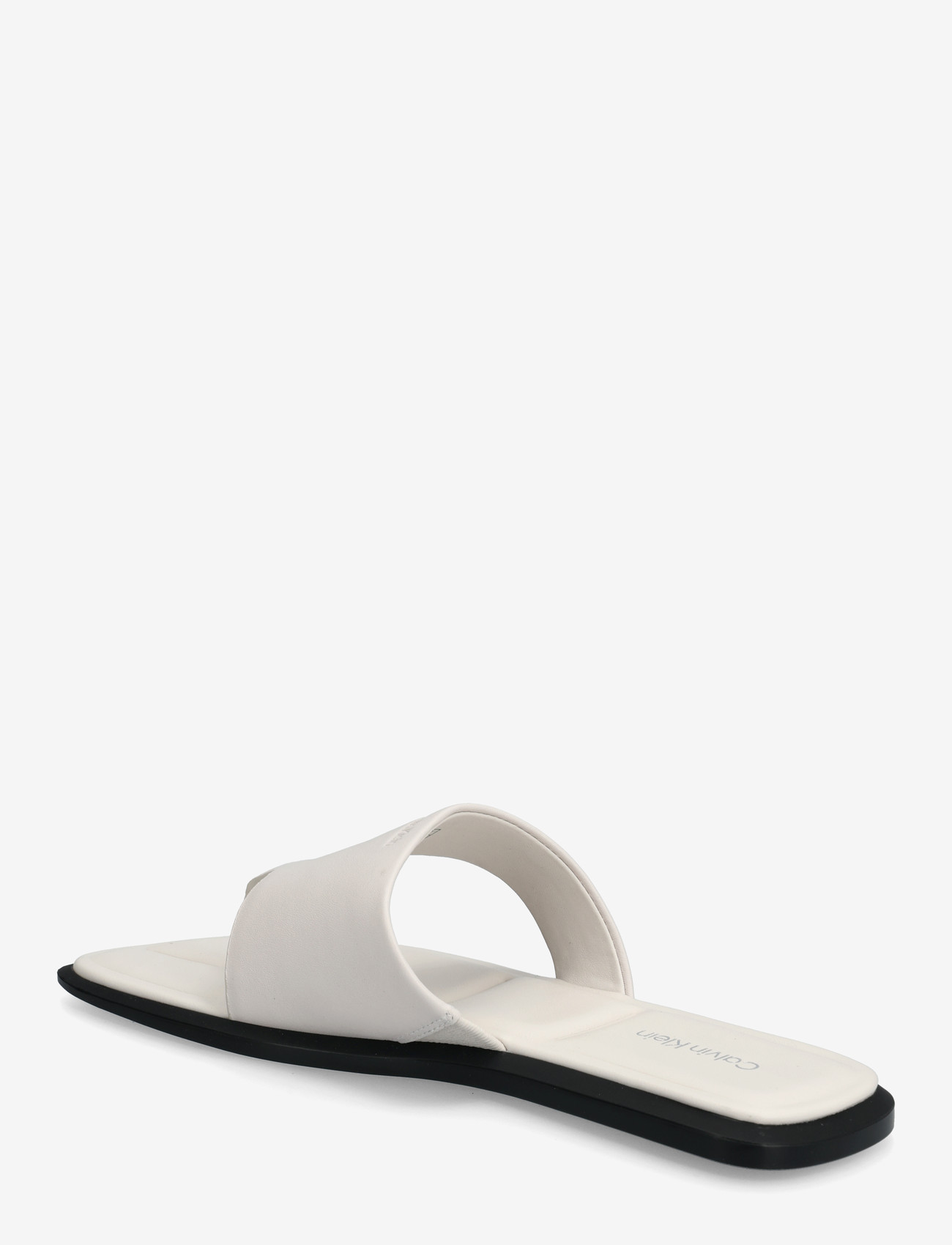 Calvin Klein - FLAT SANDAL THONG LTH - flade sandaler - white sand - 2