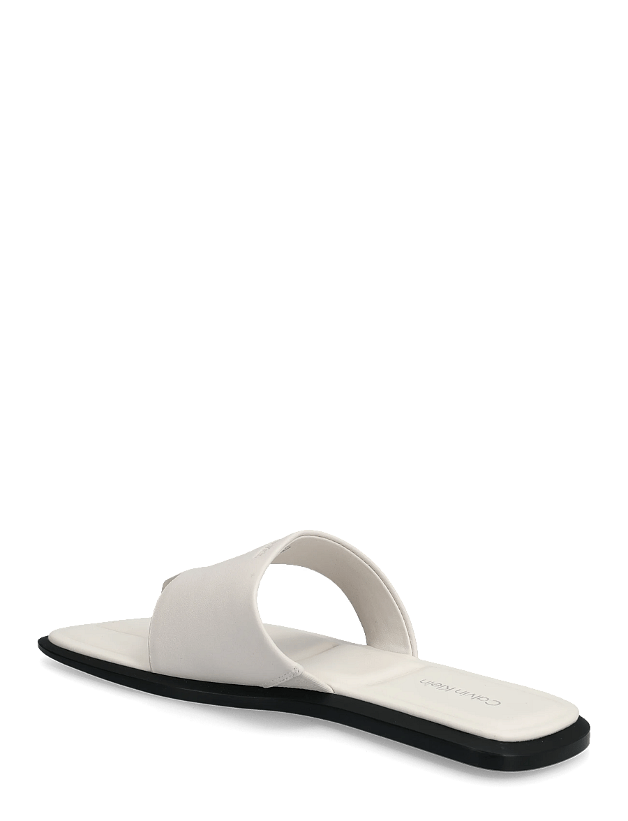 Calvin Klein - FLAT SANDAL THONG LTH - flate sandaler - white sand - 2