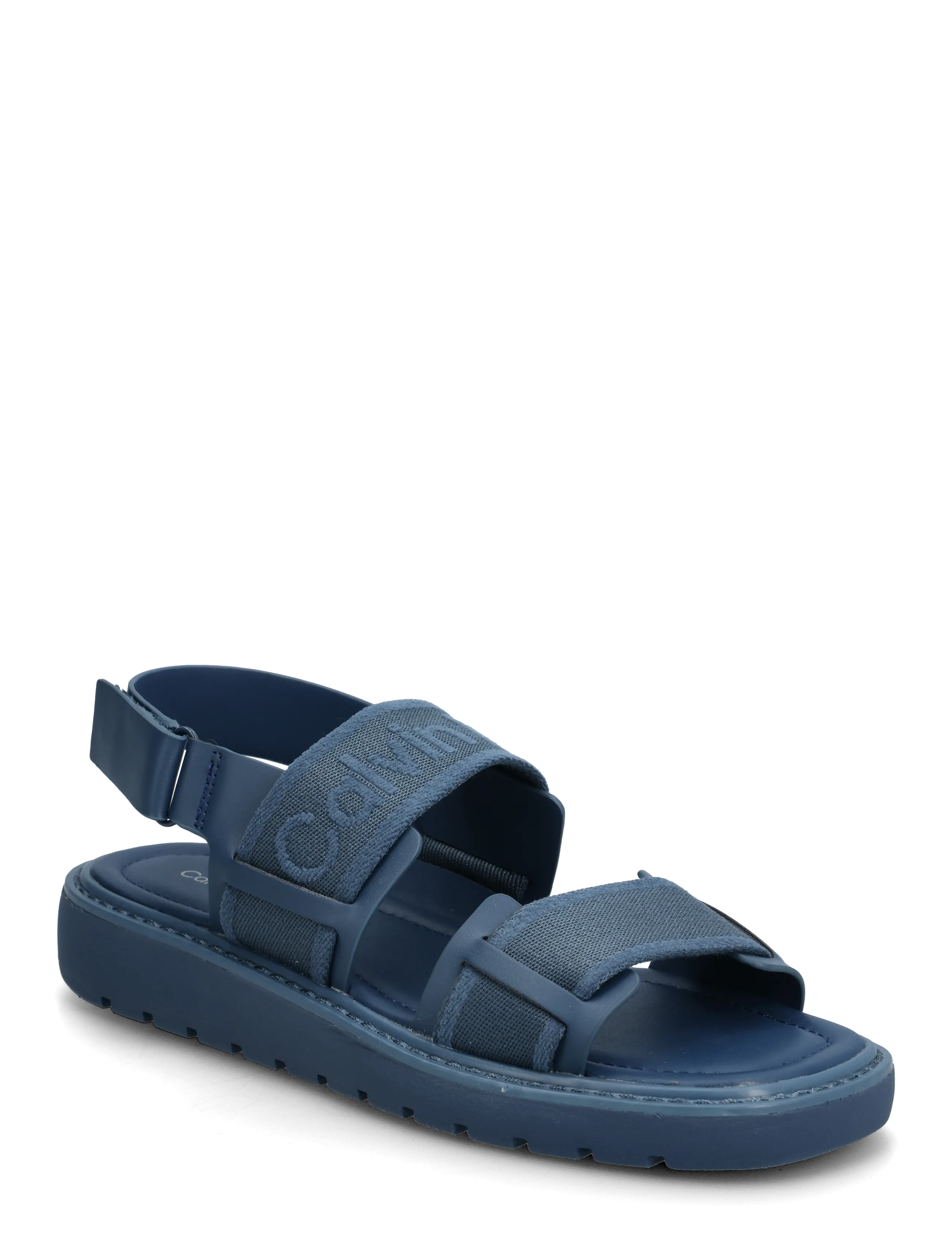Calvin Klein Sq Molded Sandal Webb, 36, Navy, Sandaler > Flade Sandals, Dame