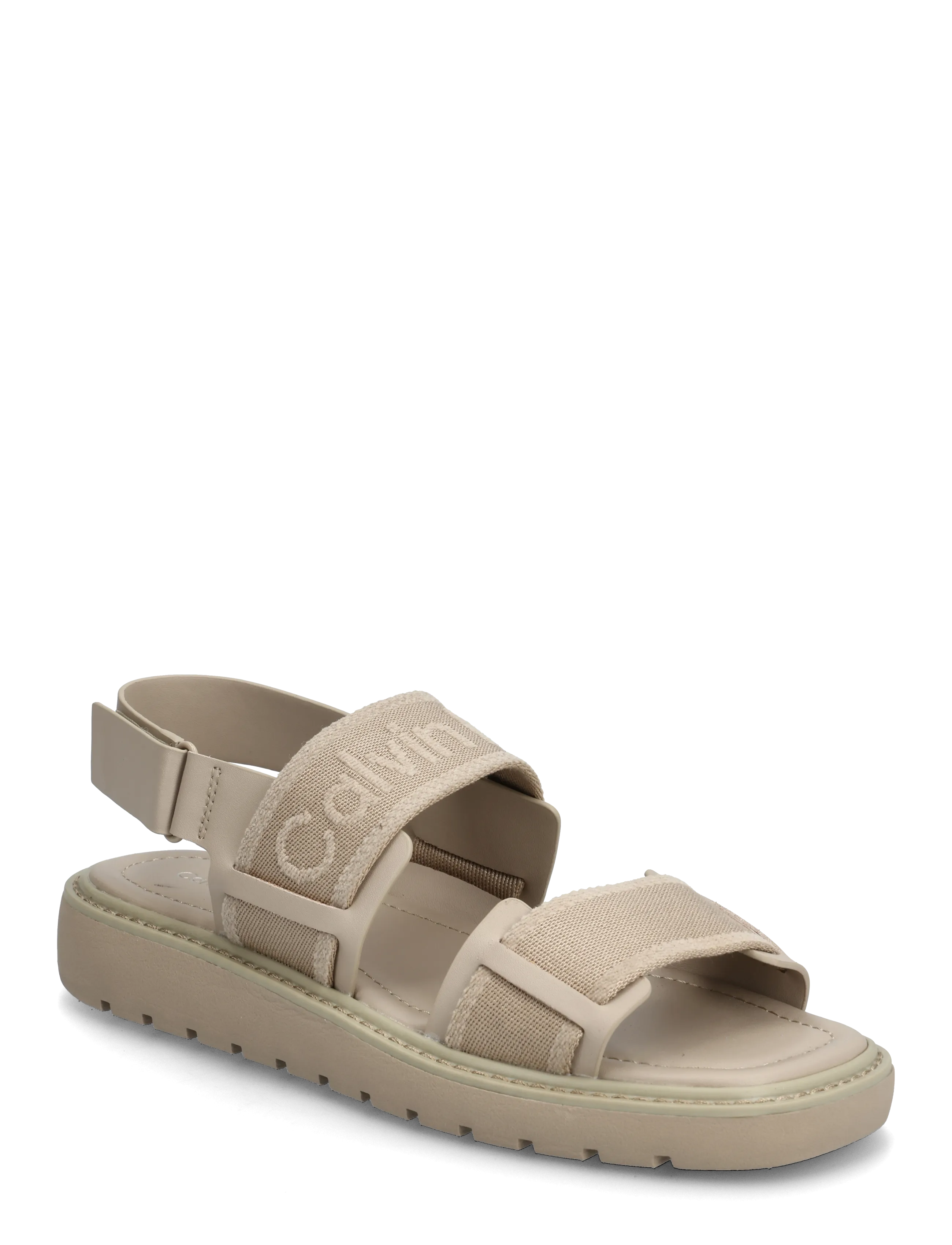 CALVIN KLEIN Sq Molded Sandale Webb Beige - 37 - Damen
