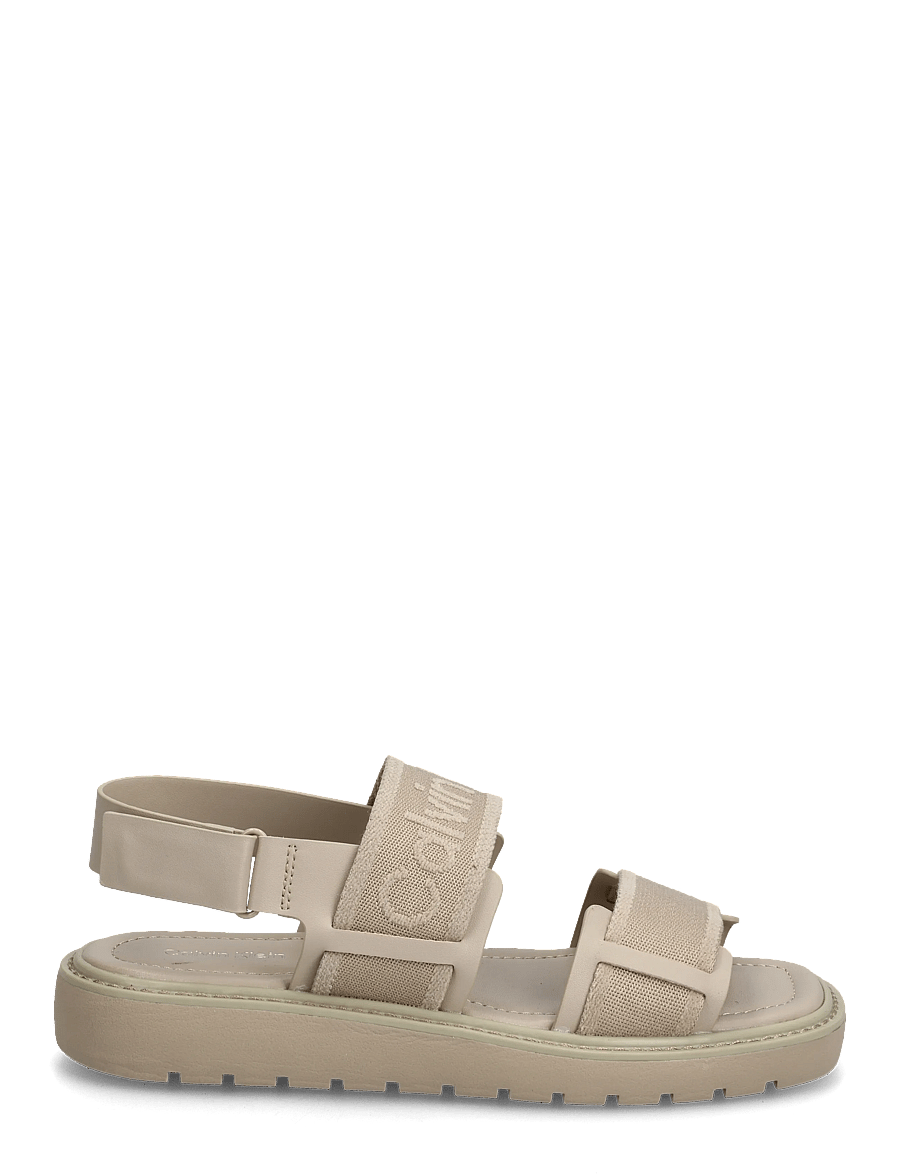 Calvin Klein - SQ MOLDED SANDAL WEBB - flache sandalen - nomad - 1