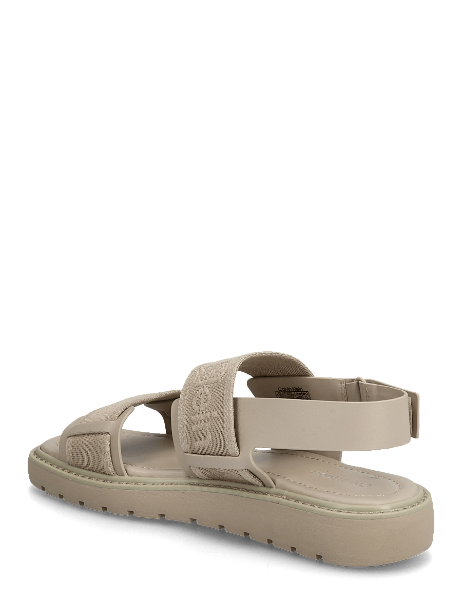 Calvin Klein - SQ MOLDED SANDAL WEBB - flache sandalen - nomad - 2