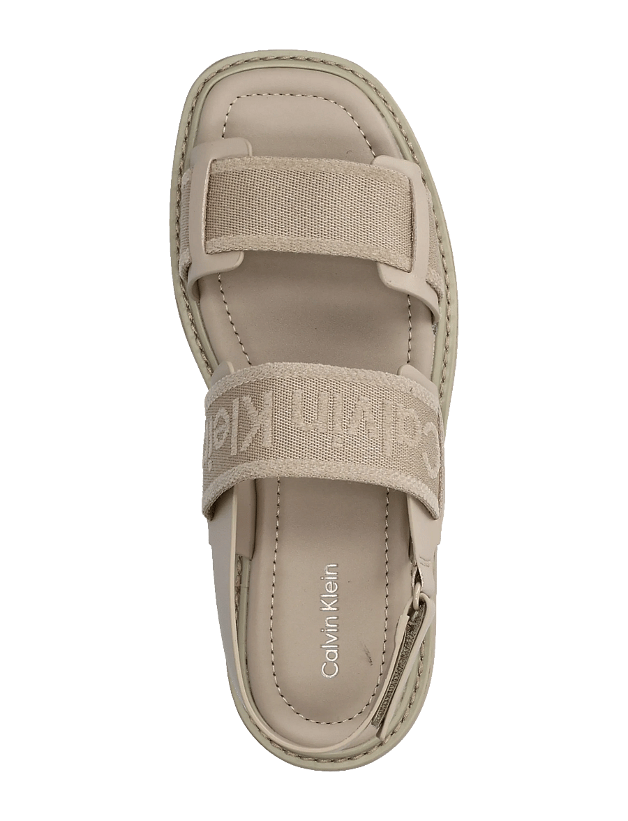 Calvin Klein - SQ MOLDED SANDAL WEBB - flache sandalen - nomad - 3