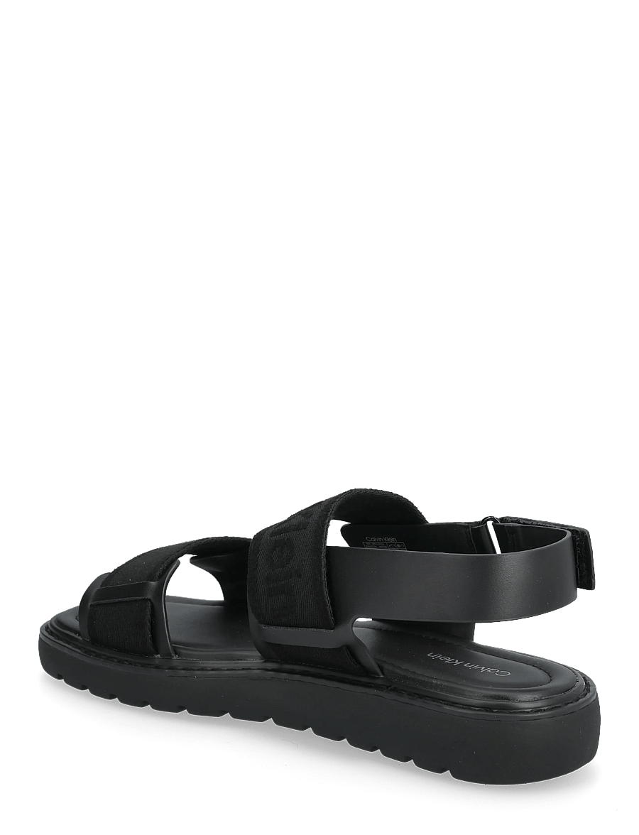 Calvin Klein - SQ MOLDED SANDAL WEBB - madalad sandaalid - triple black - 2