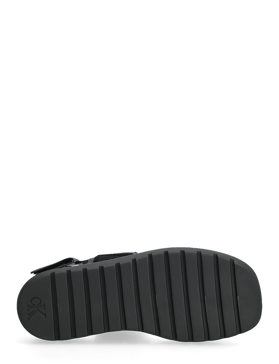 Calvin Klein - SQ MOLDED SANDAL WEBB - madalad sandaalid - triple black - 4