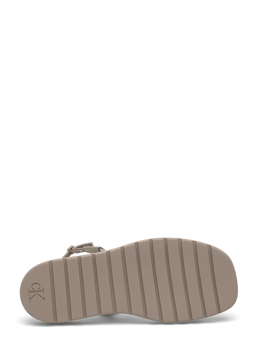 Calvin Klein - SQ MOLDED SANDAL SLIN LTH - plateau-sandalen - desert taupe - 4