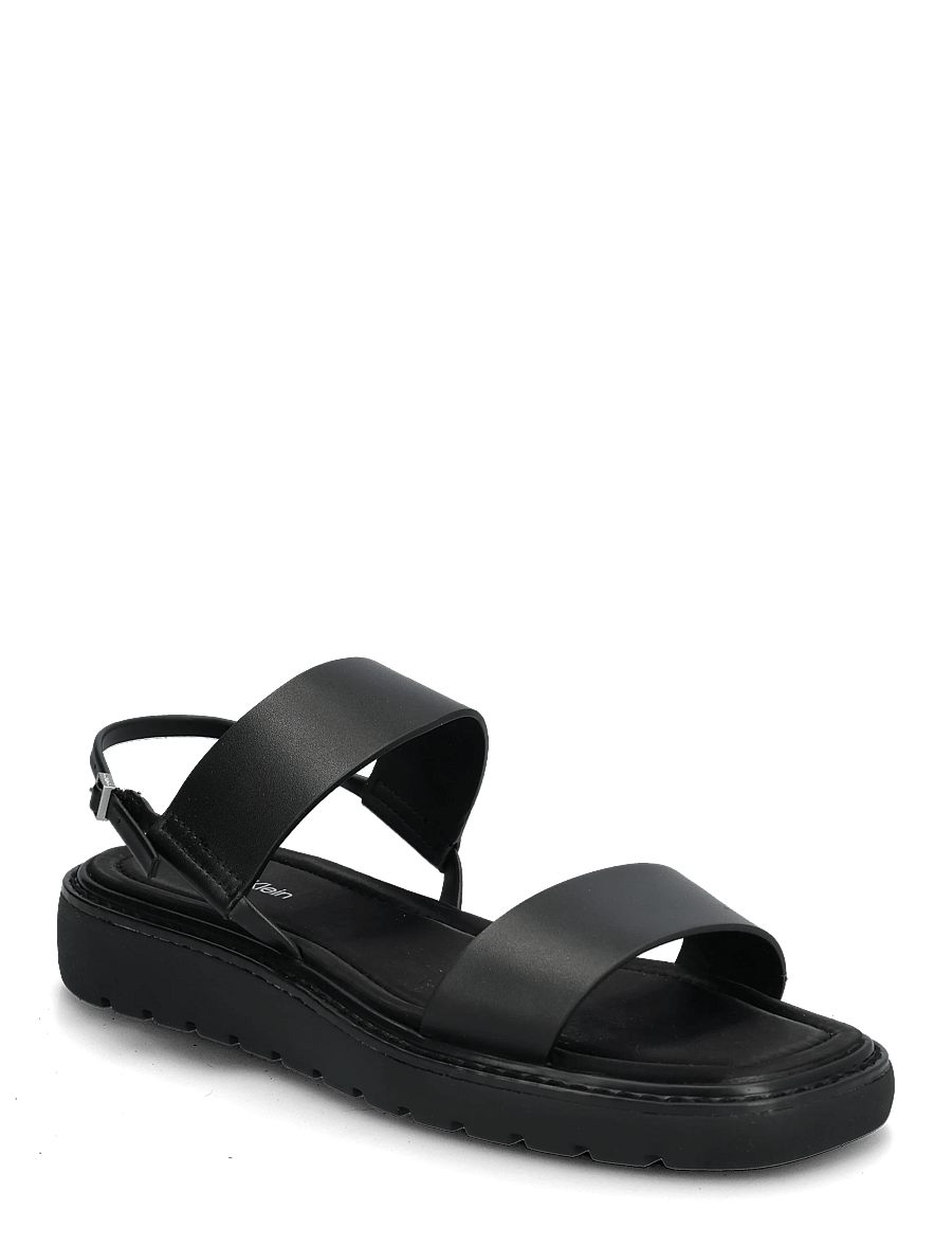 Calvin Klein - SQ MOLDED SANDAL SLIN LTH - plateau-sandalen - triple black - 0