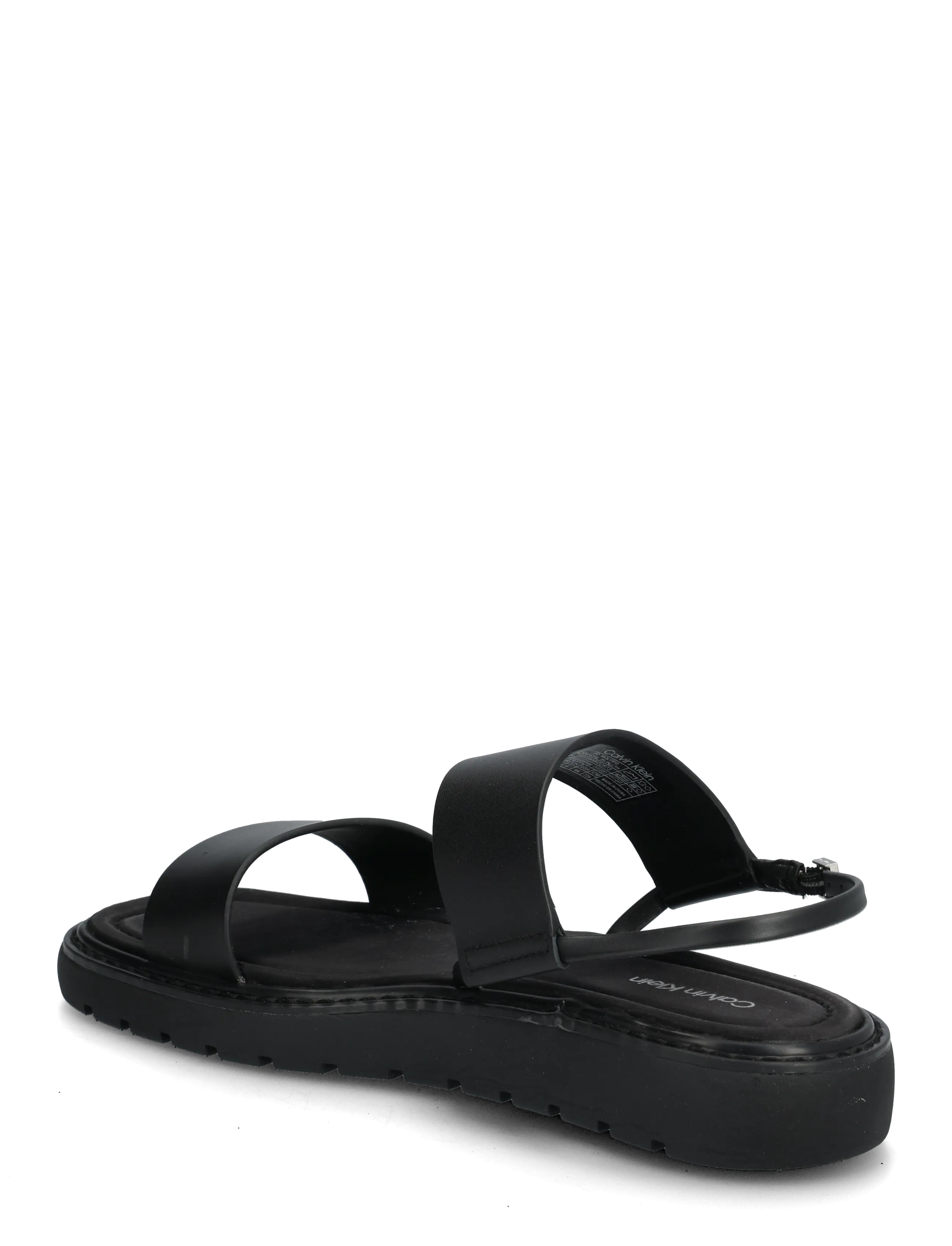 Calvin Klein - SQ MOLDED SANDAL SLIN LTH - platformsandaler - triple black - 2