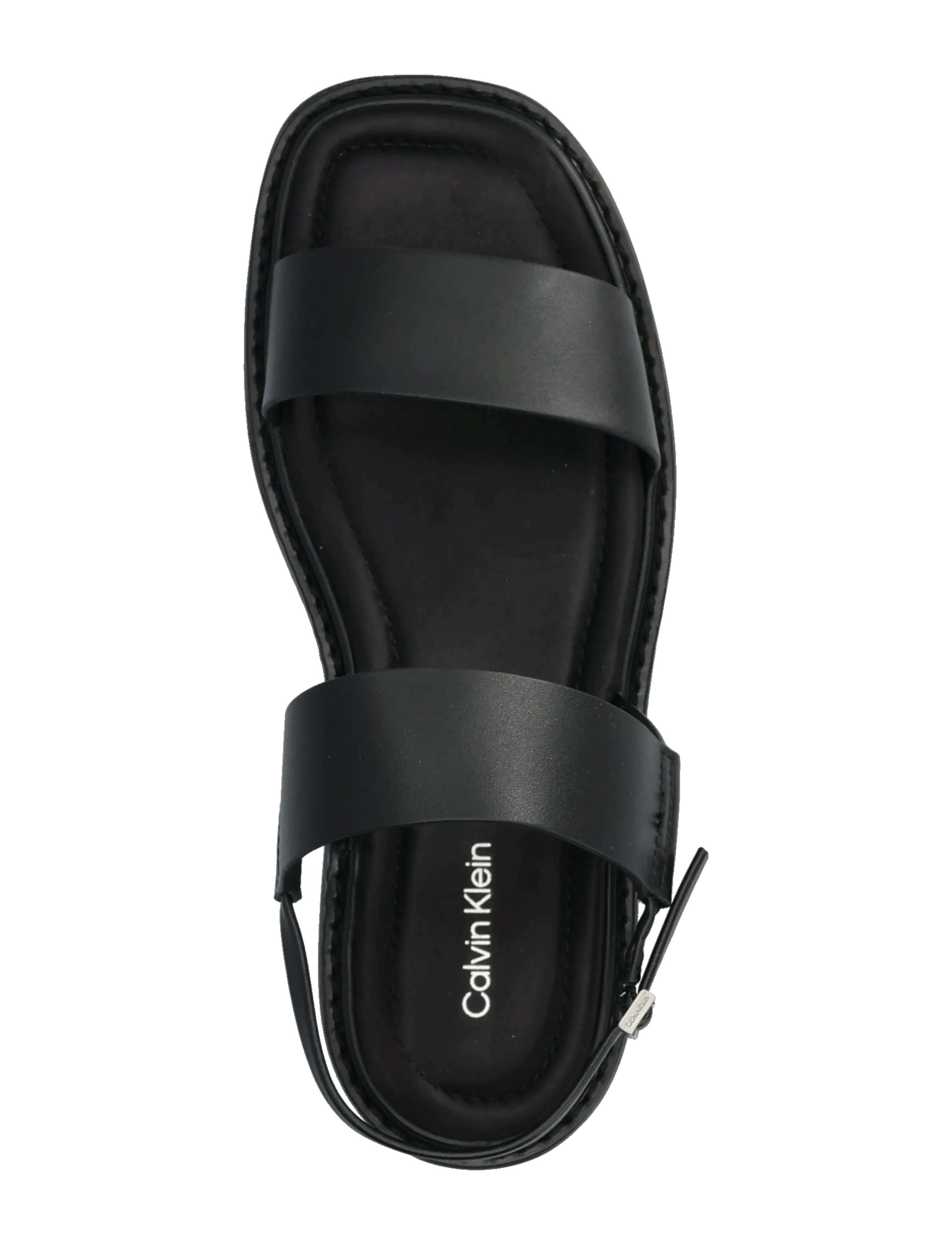 Calvin Klein - SQ MOLDED SANDAL SLIN LTH - platformsandaler - triple black - 3