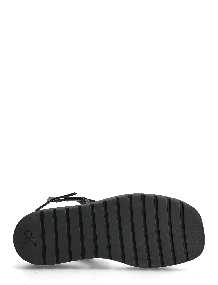Calvin Klein - SQ MOLDED SANDAL SLIN LTH - plateau-sandalen - triple black - 4